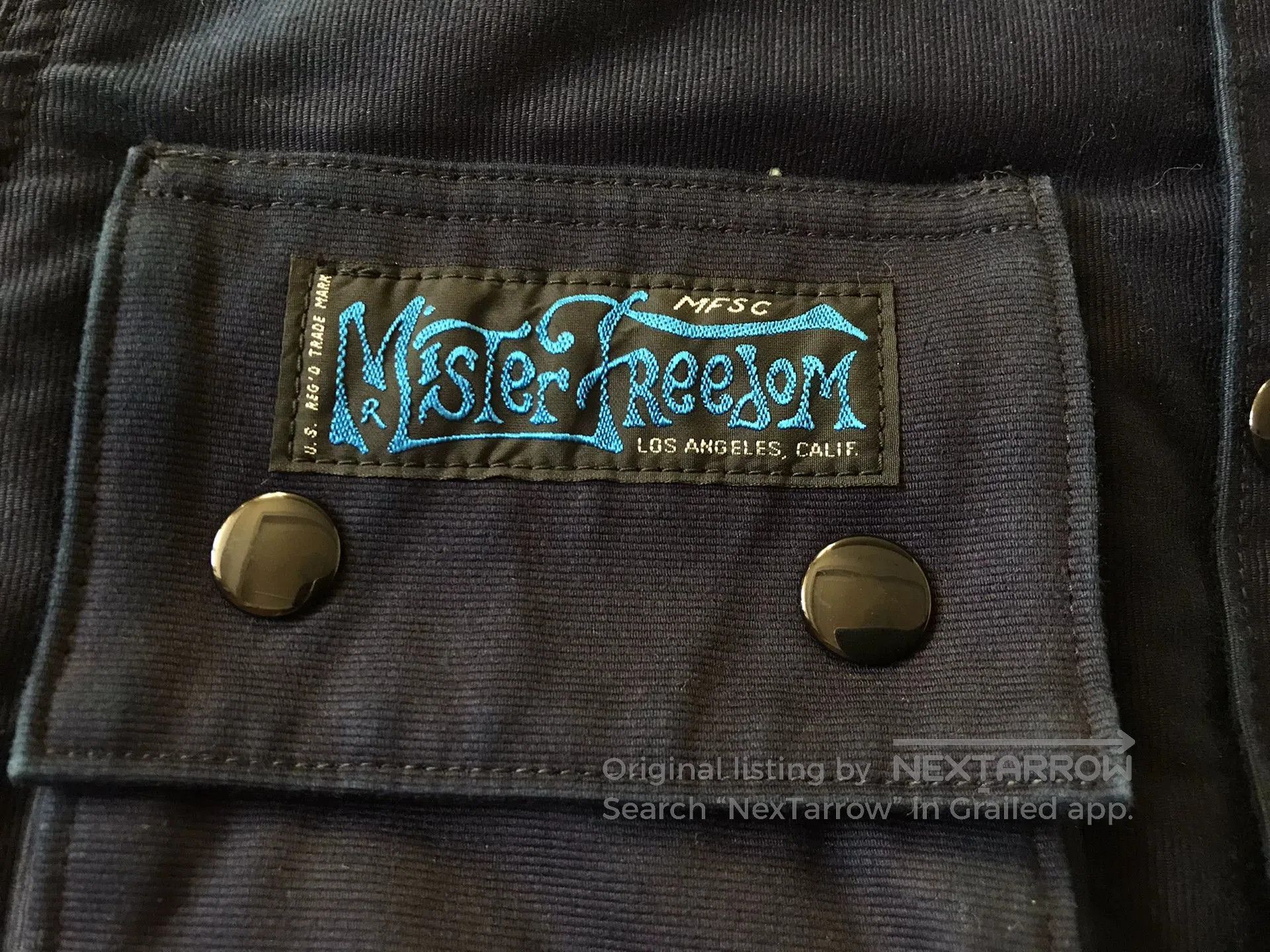 Vintage Mister Freedom Anniversary Indigo Moto Jacket. Size US M / EU 48-50 / 2 - 7 Thumbnail