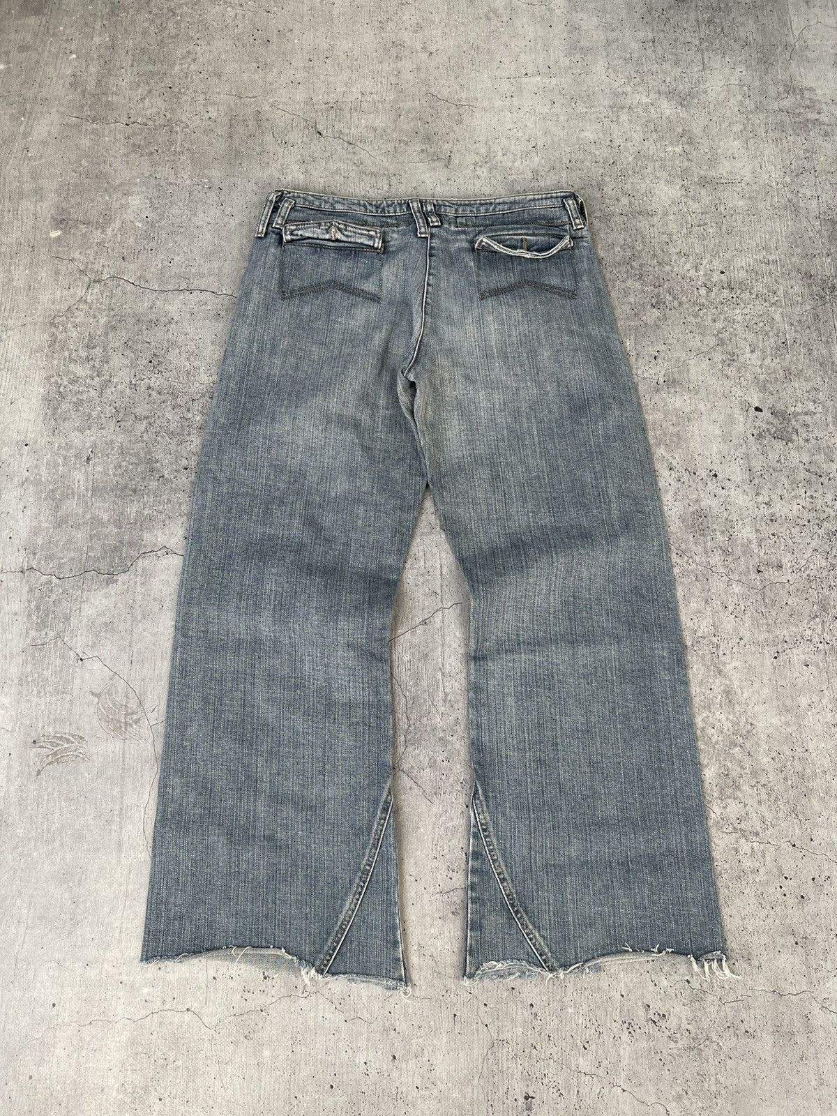 Emporio Armani Vintage Emperio Armani Distressed Denim Jeans Pants Faded Size US 29 - 1 Thumbnail