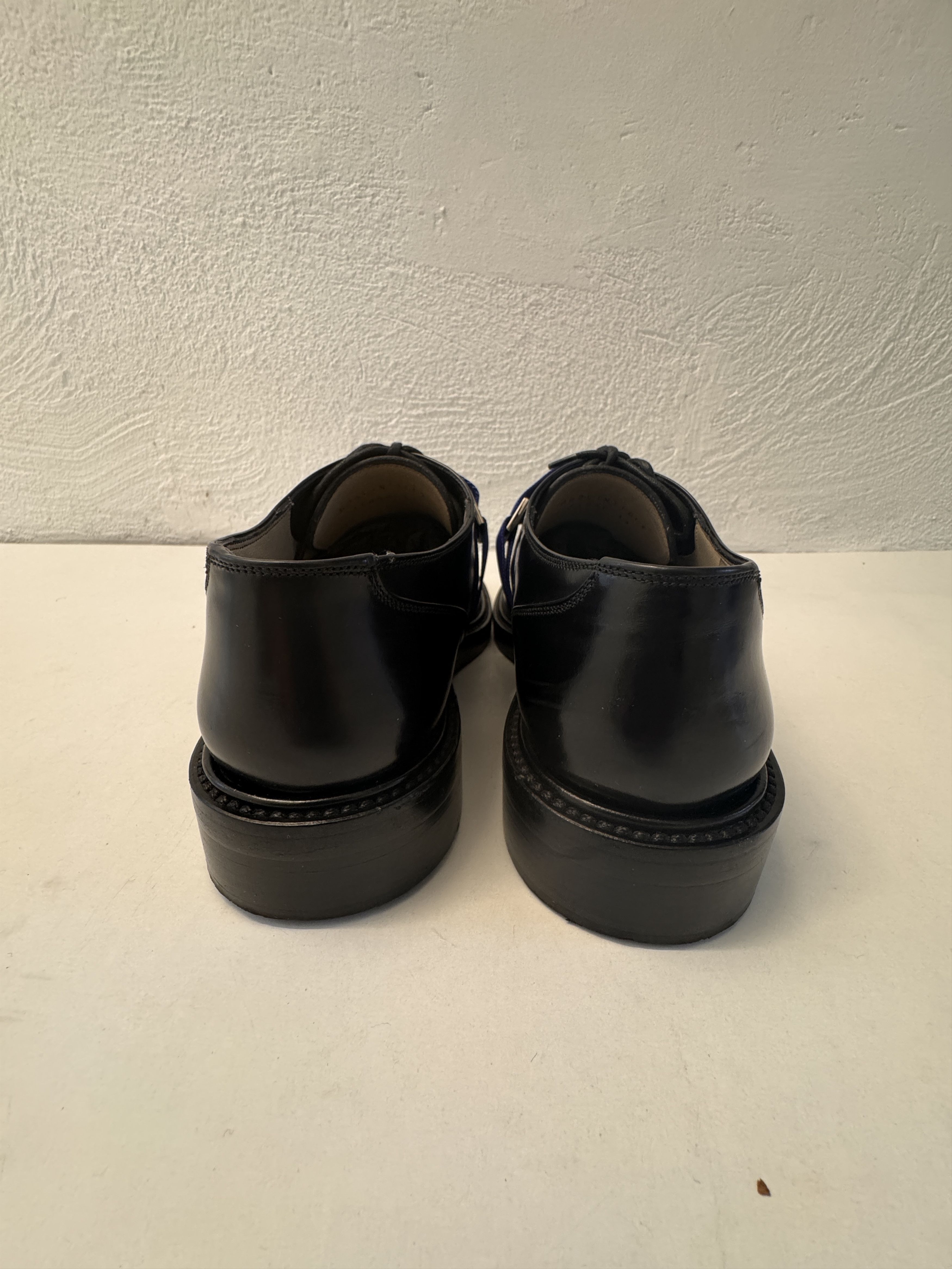 Dior DIOR HOMME H965 Derby Black Shoes with Blue belting EU39 Size US 6 / EU 39 - 9 Thumbnail