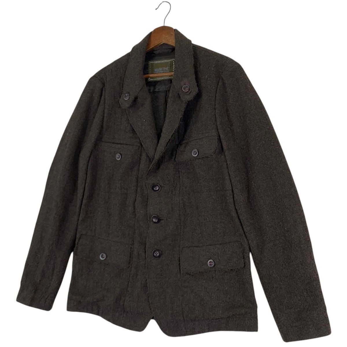 Marithe + Francois Girbaud VINTAGE MARITHE FRANCOIS GIRBAUD WOOL COAT Size M / US 6-8 / IT 42-44 - 2 Thumbnail