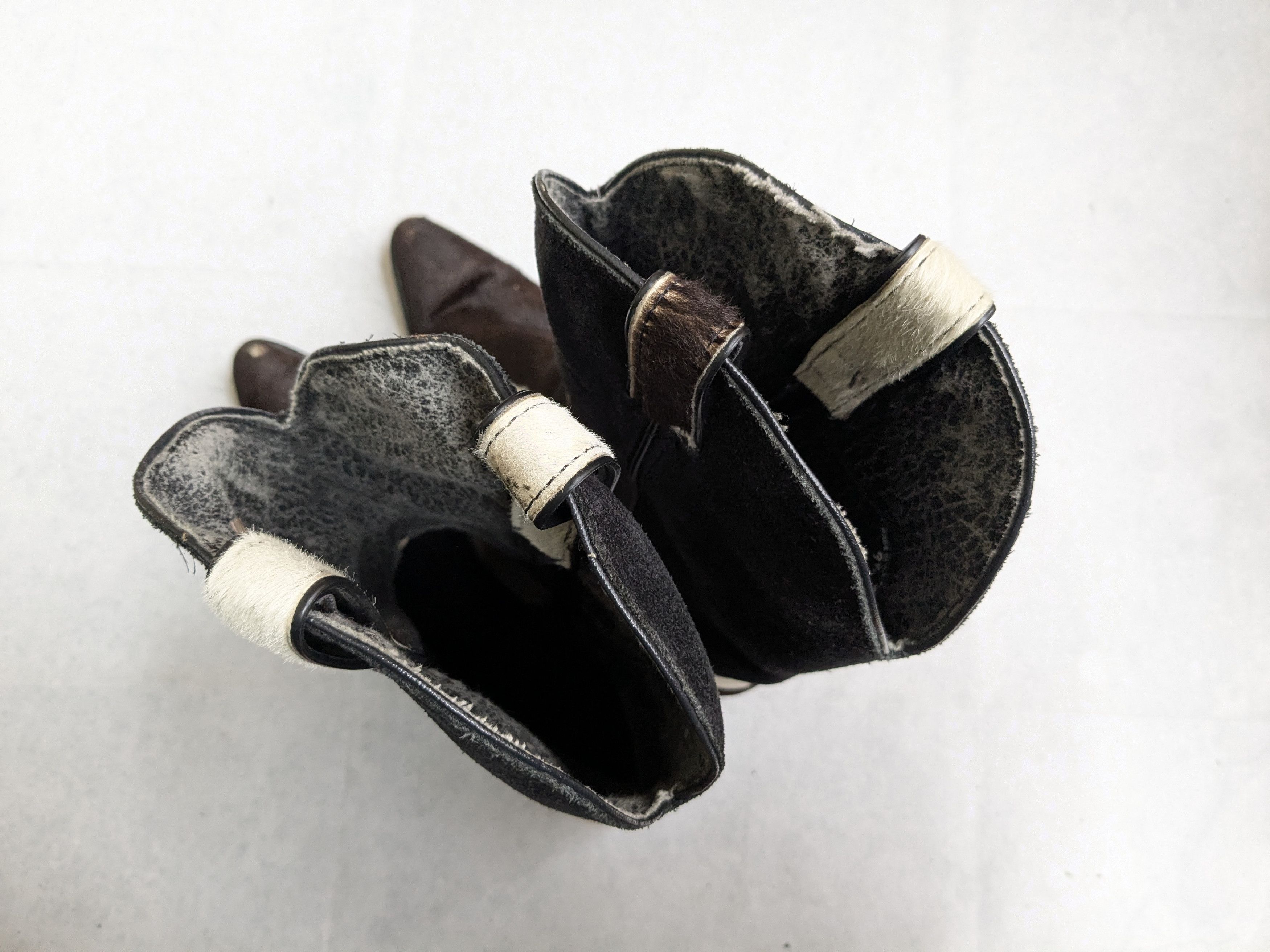 Vintage Vintage Cowboy Boots Calf Hair 9.5 D Black White Brown Size US 9.5 / EU 42-43 - 10 Thumbnail