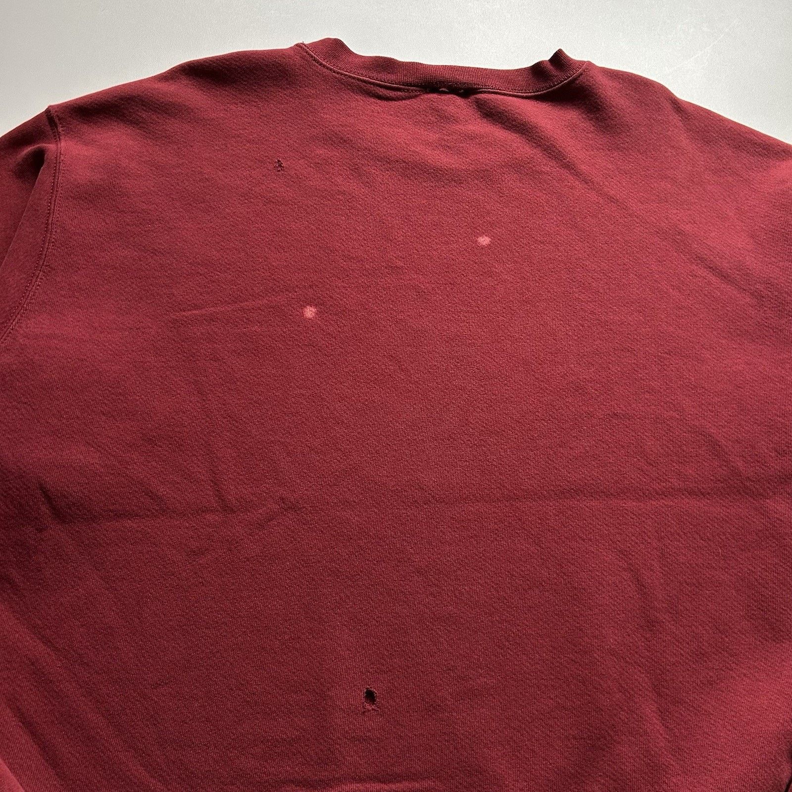 Nike Vintage 90s Nike Sweatshirt XXL Burgundy Red Swoosh Crewneck Size US XXL / EU 58 / 5 - 7 Thumbnail