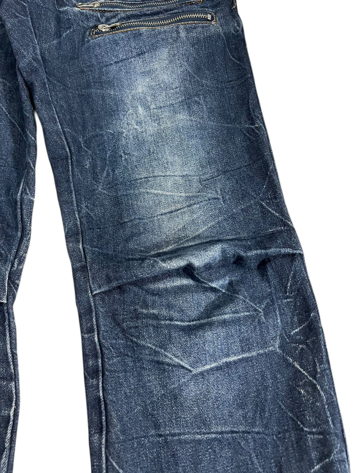 Japanese Brand Vintage Japanese Brand Nylaus Double Waist Claw Denim Jean Size US 29 - 6 Thumbnail