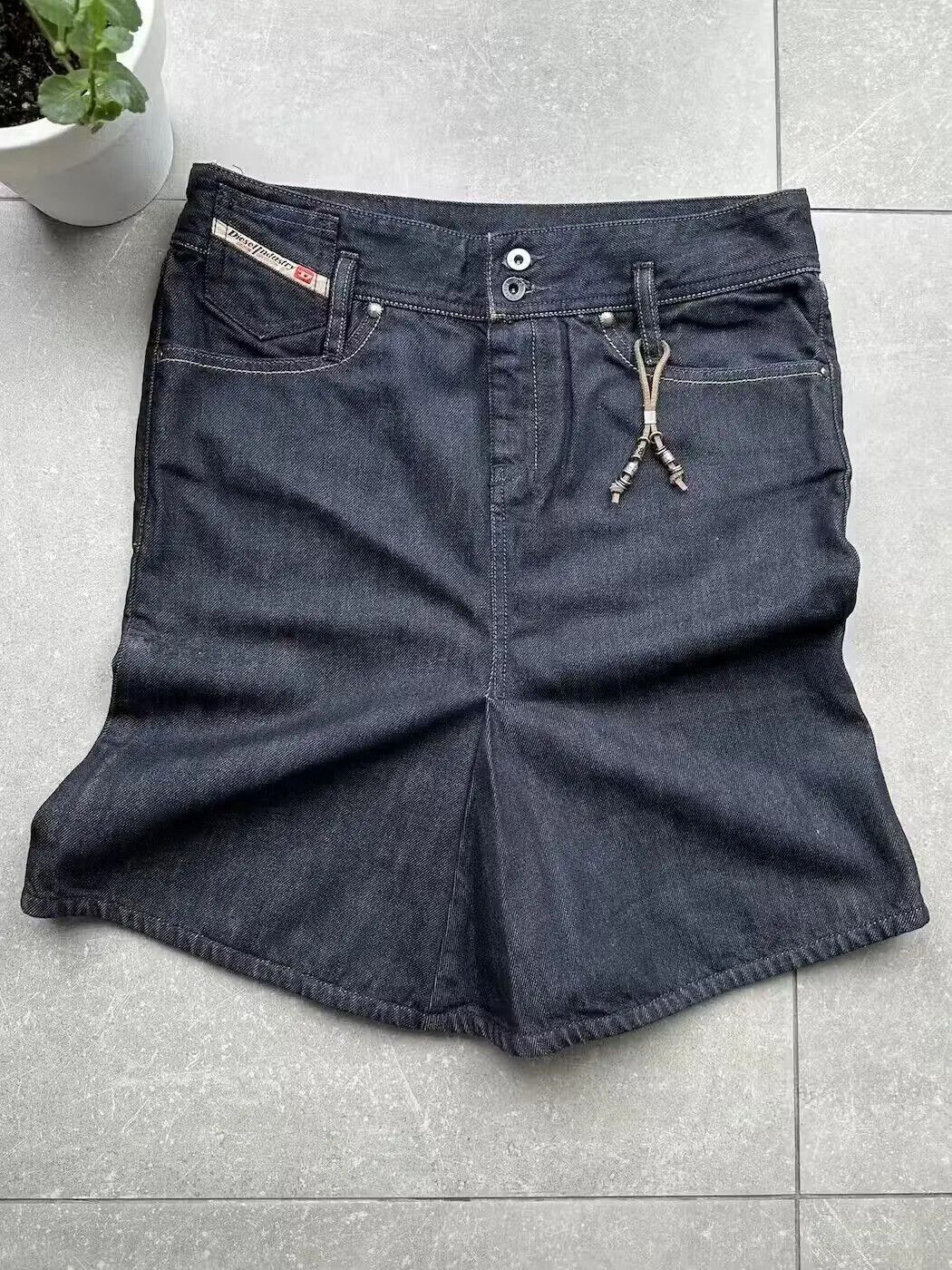 image of Avant Garde x Diesel Vintage Flare Denim Skirt in Blue, Women's (Size 27)