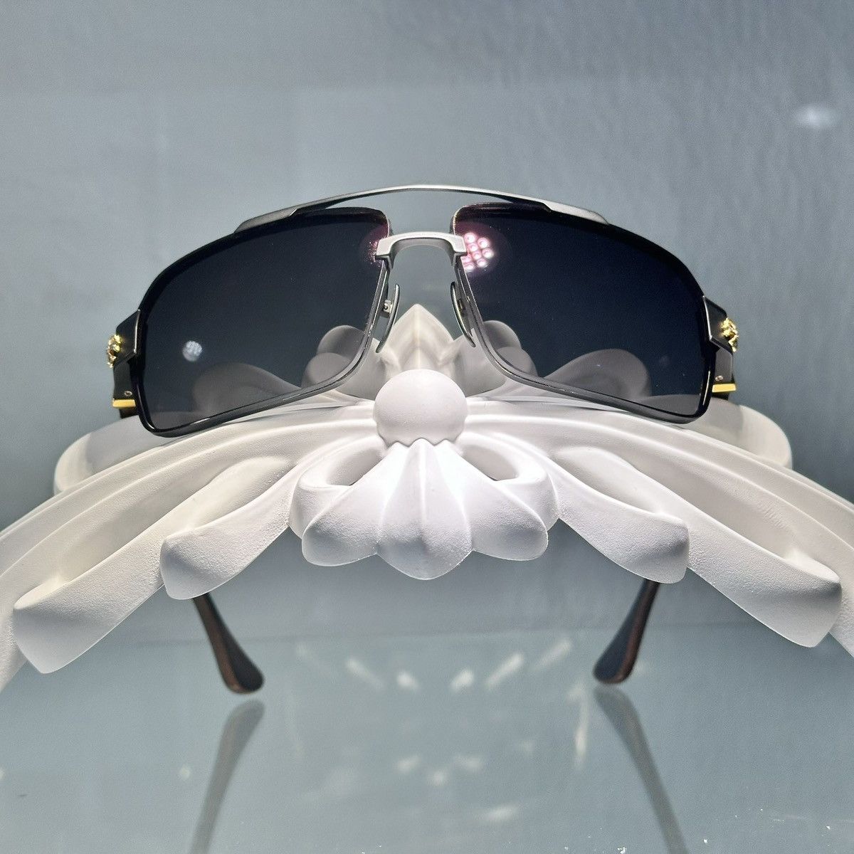 Chrome Hearts Chrome Hearts 💎 JEWEL Gummer 1/1 ‘Dark Triad’ Sunglasses Size ONE SIZE - 3 Thumbnail