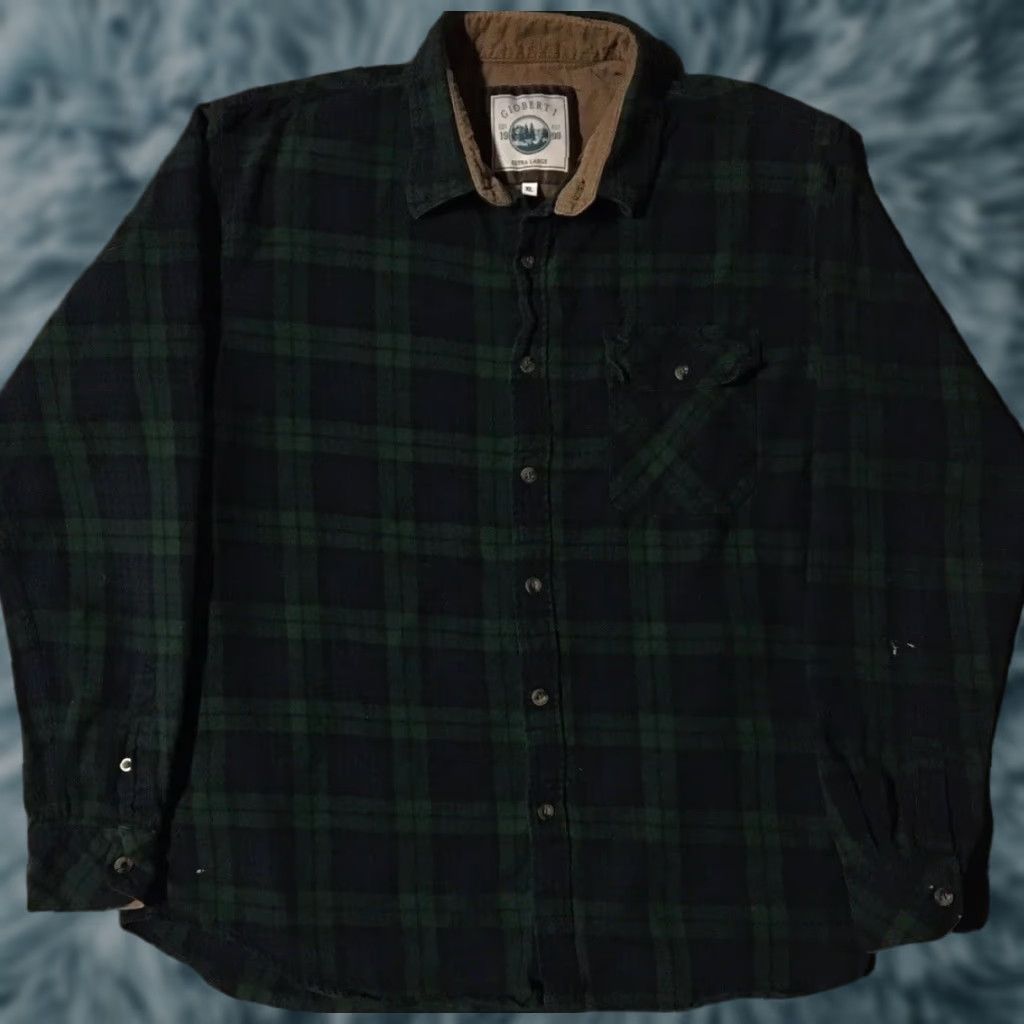 Vintage Vintage Faded Flannel Shirt XL Rockabilly Button-Up Blue 90s Grunge Biker Punk Surf Skate Size US XL / EU 56 / 4 - 1 Thumbnail