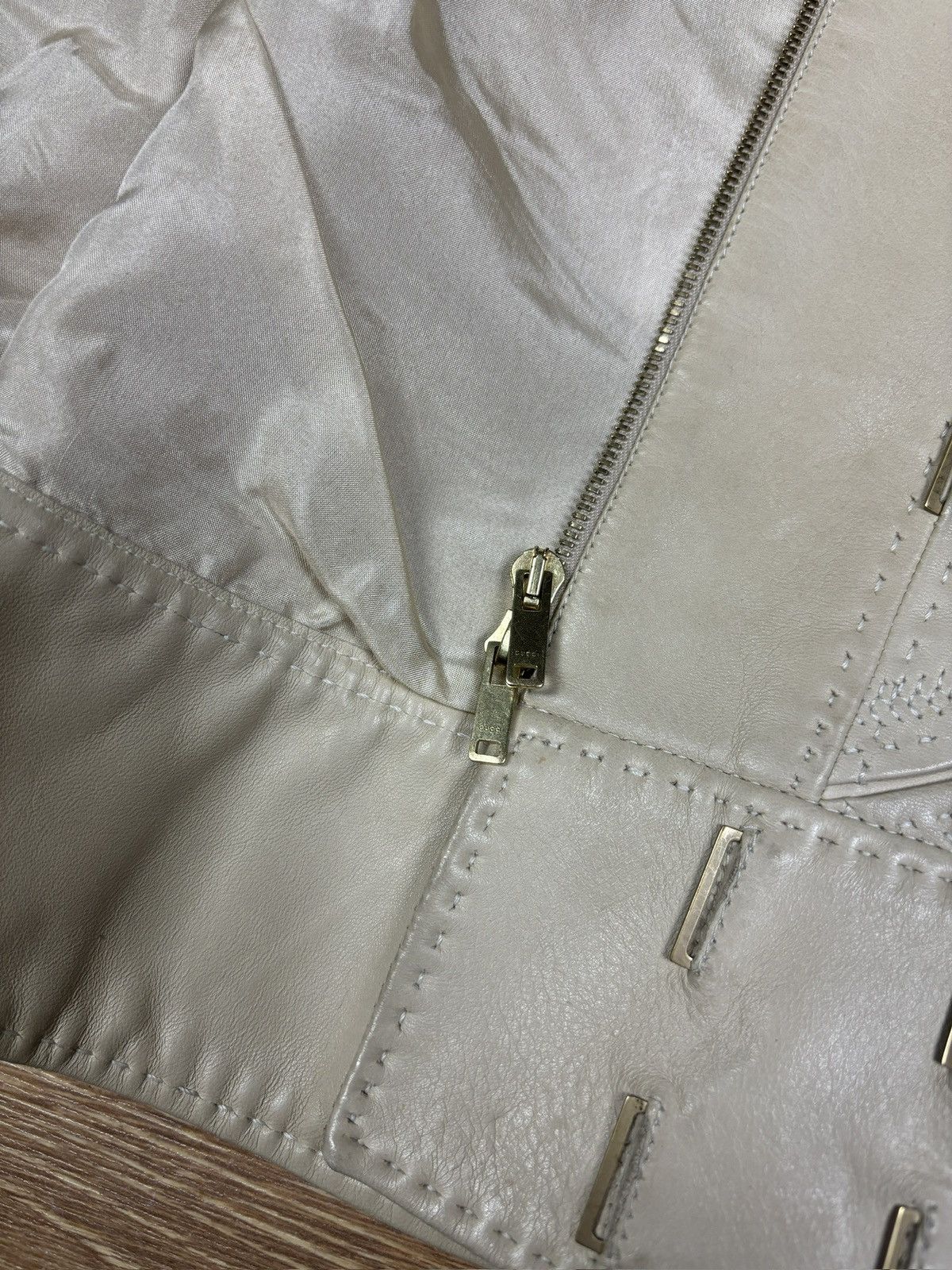 Gucci Gucci Frida Giannini Era Cream Leather Jacket Size S / US 4 / IT 40 - 13 Thumbnail