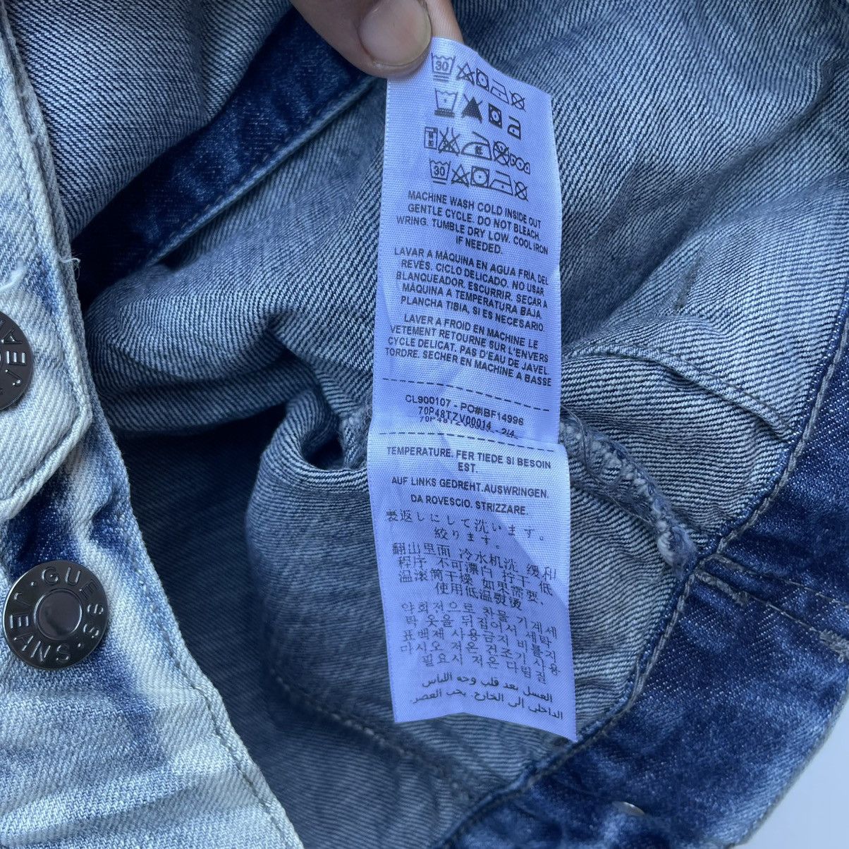 Guess 💥Vintage Guess Trucker Jacket Size US S / EU 44-46 / 1 - 10 Thumbnail