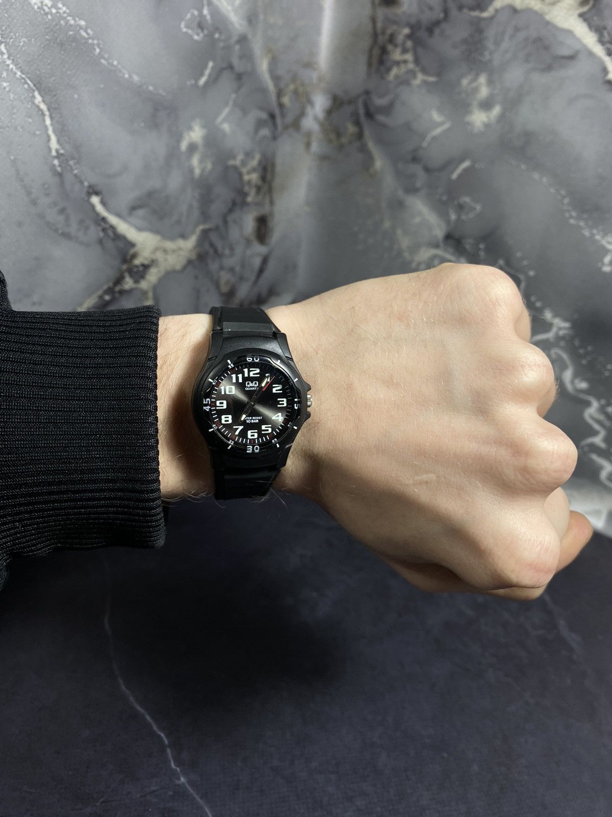 Japanese Brand × Vintage Q&Q Vintage 00s Military-Style Watch | 10BAR Water Resist Size ONE SIZE - 2 Thumbnail