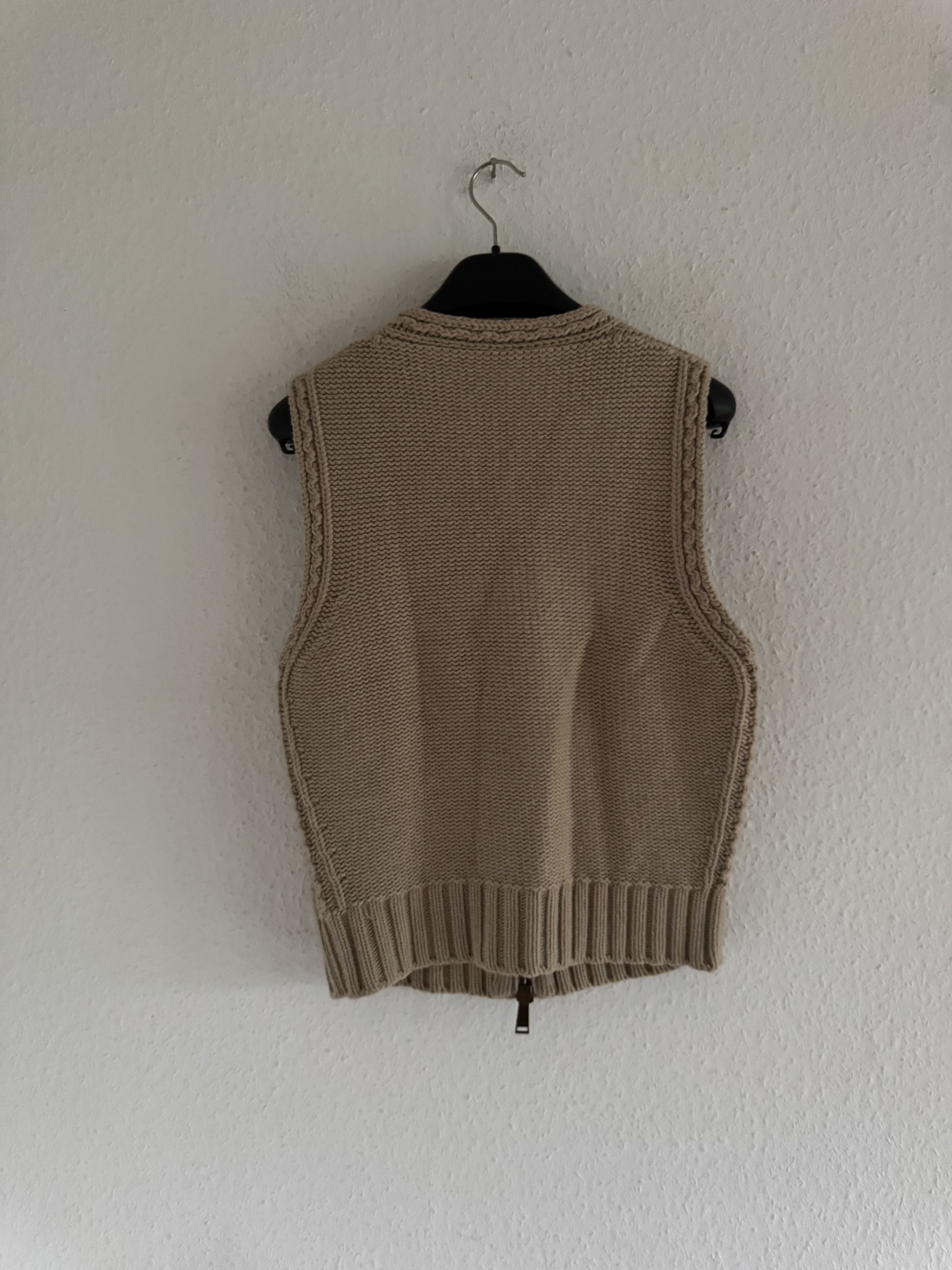 Dsquared2 FW06 Leather Toggle Knit Vest Size US M / EU 48-50 / 2 - 7 Thumbnail