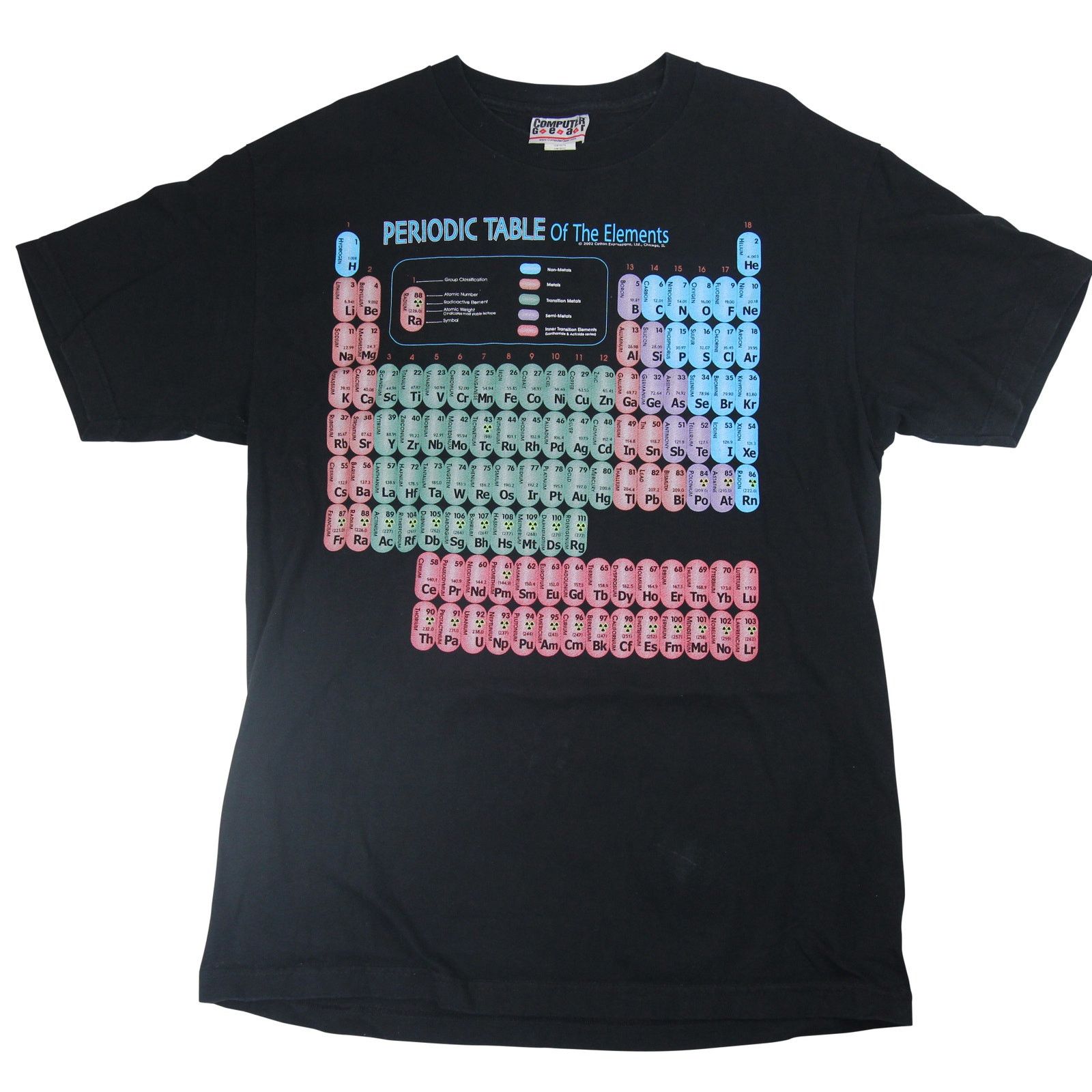 Vintage Vintage Periodic Table of Elements Graphic T Shirt Size US L / EU 52-54 / 3 - 1 Thumbnail