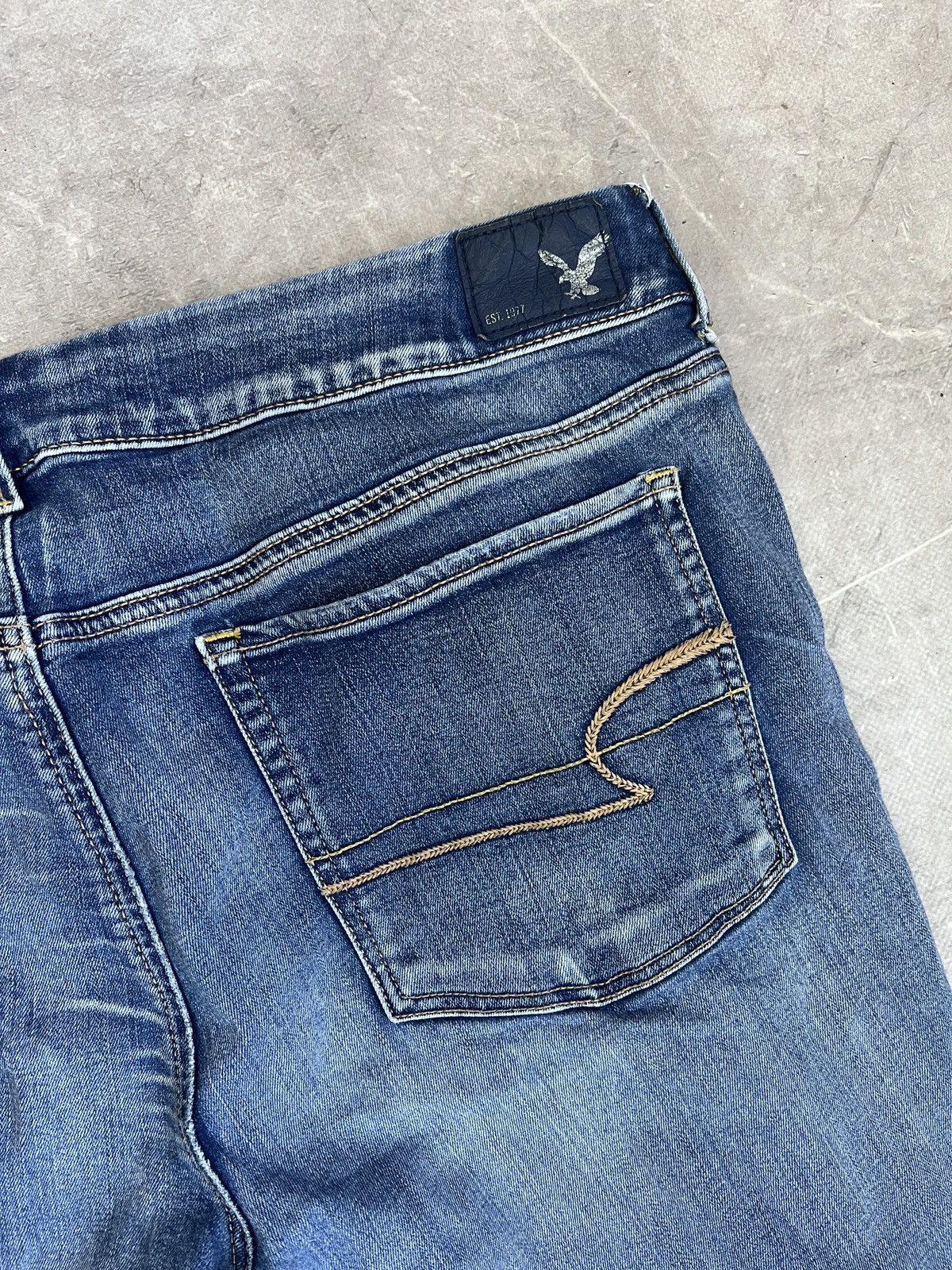 Tornado Mart Y2K Flared Denim Jeans Distressed tornado mart style hype Size US 35 - 12 Thumbnail