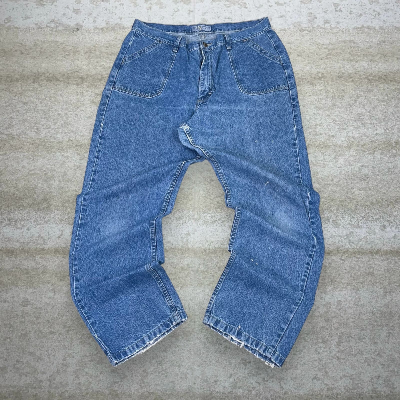 Wrangler Crazy Vintage 90s Wrangler Jeans Baggy Medium Wash Size 36" / US 14 / IT 50 - 2 Thumbnail