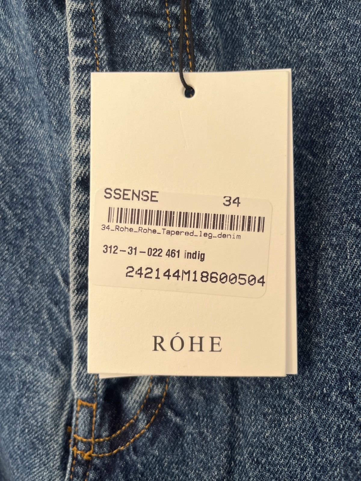 Rohe Rohe Tapered Leg Denim Pants Size US 34 / EU 50 - 2 Thumbnail