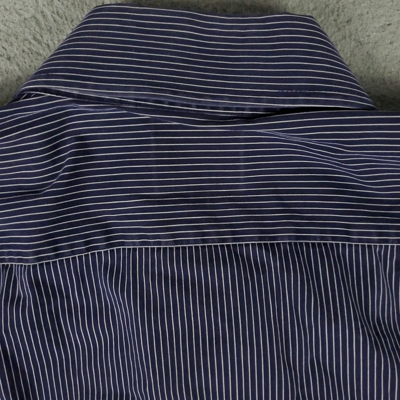 Faconnable Façonnable Shirt Mens 2XL Purple Striped Button-Up Long Sleeve Casual Dress Shirt Button-Down Collar Men’s Classic Colorful Modern Preppy Size US XXL / EU 58 / 5 - 4 Thumbnail