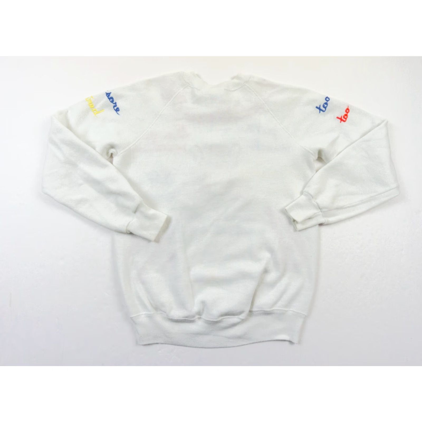 Vintage VINTAGE Basset Walker Sweatshirt Womens Medium White Crewneck Bear Exercise Size M / US 6-8 / IT 42-44 - 5 Thumbnail