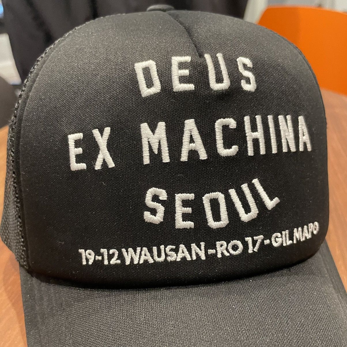 [DEUS EX MACHINA] Seoul Original Address Trucker ★大人気★ Deus Ex Machina BRAND NEW - DUES EX MACHINA SEOUL Black