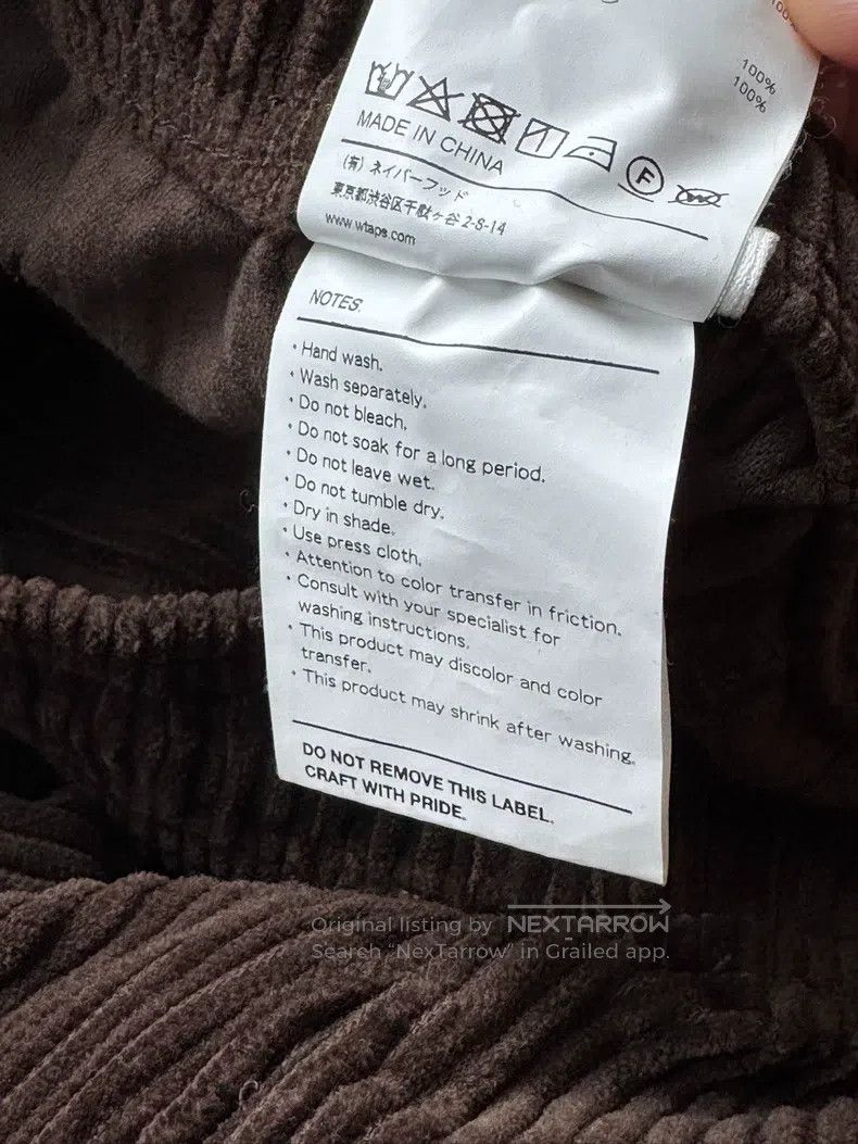 Wtaps Wtaps size XL cords Size US 44 / EU 60 - 8 Thumbnail