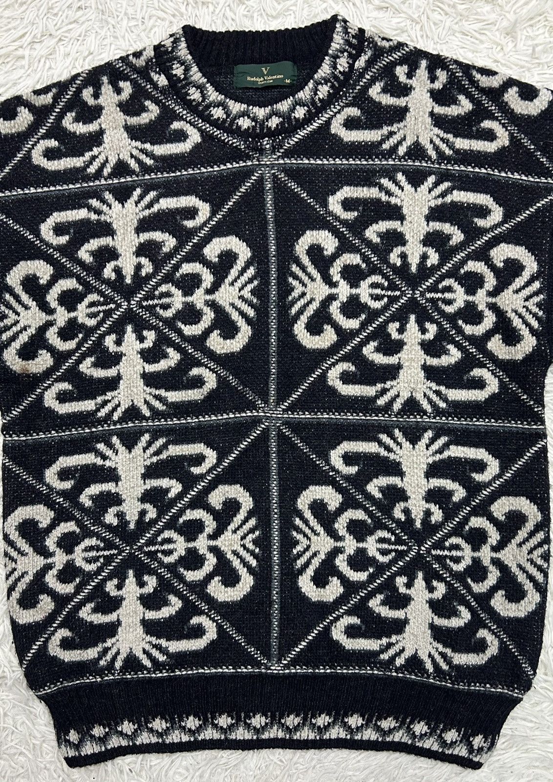 Japanese Brand Japanese Brand Rudolph Valentino Sweater Pullover Size US M / EU 48-50 / 2 - 4 Thumbnail