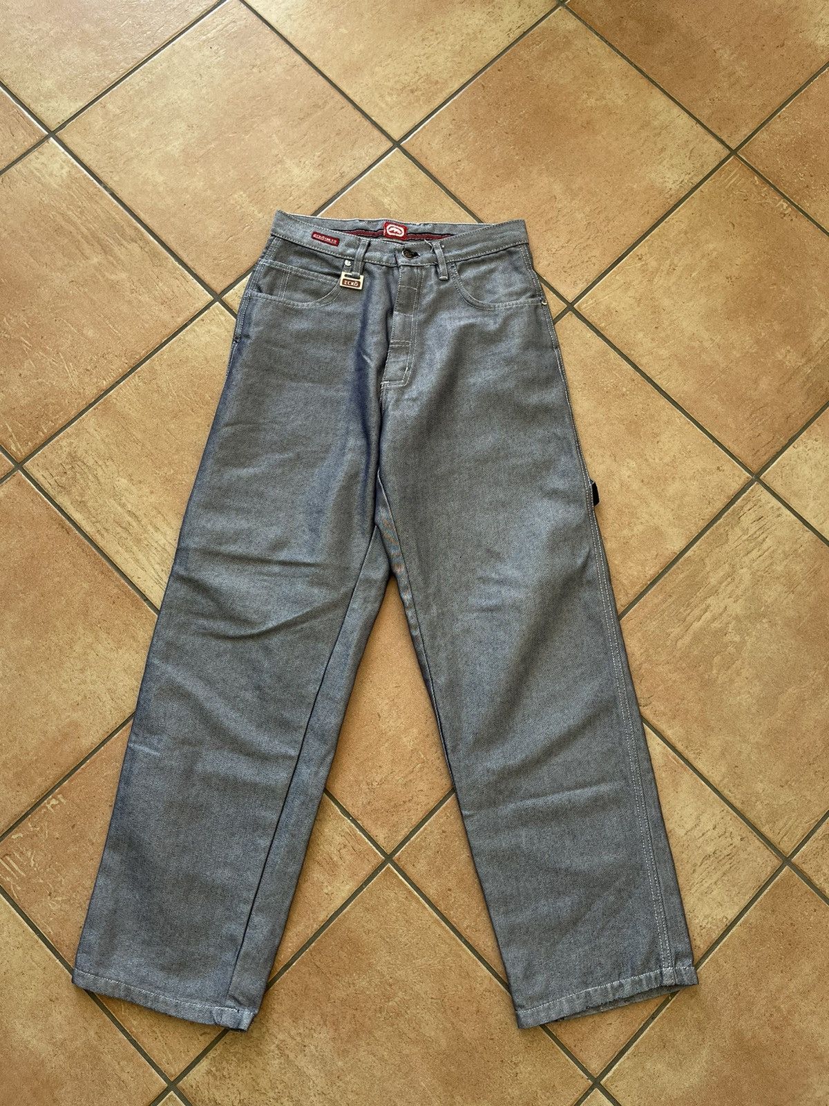 Ecko Unltd. × JNCO × Southpole Vintage Ecko Big Pocket Wide Leg Baggy Pants Size US 30 / EU 46 - 3 Thumbnail