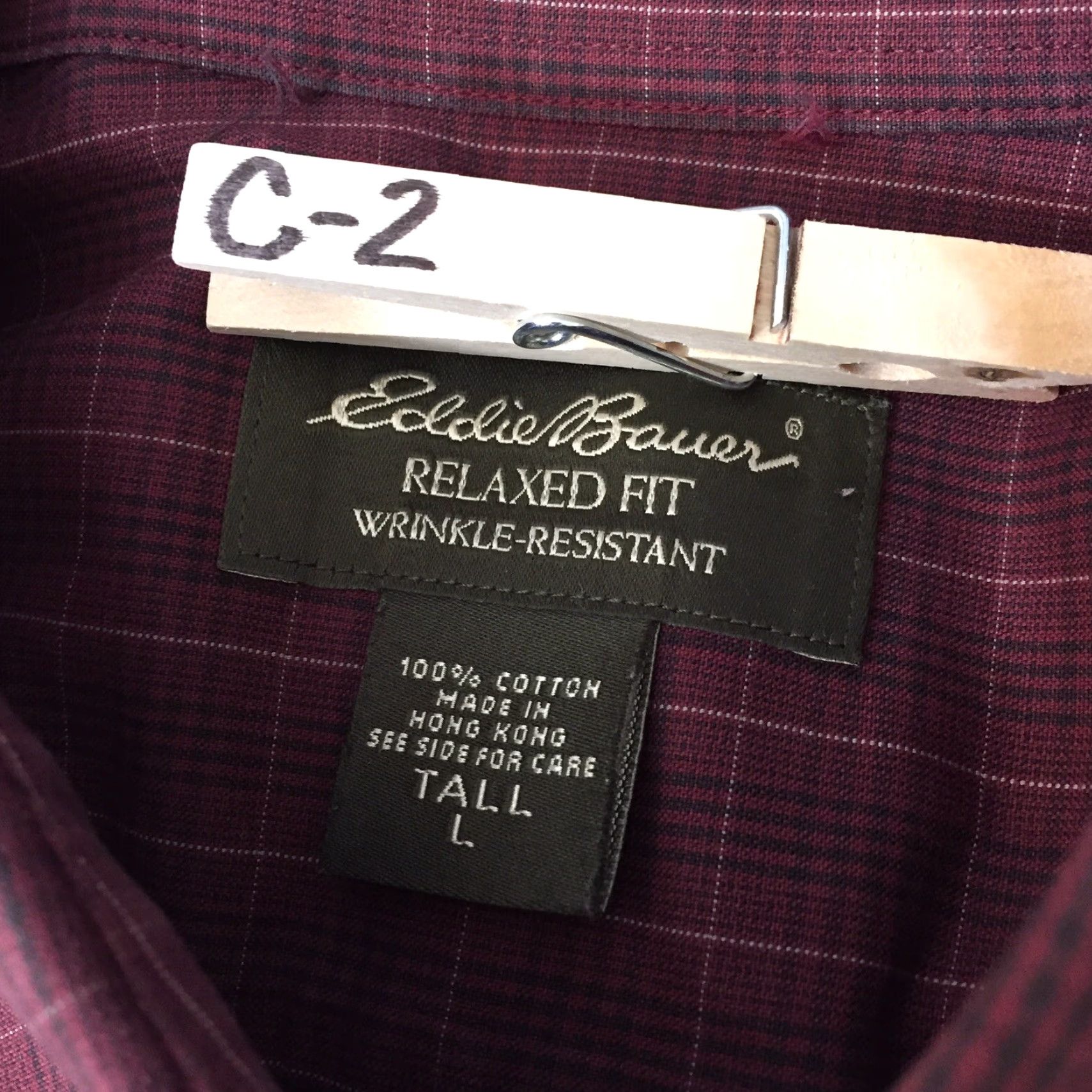Eddie Bauer Eddie Bauer Shirt Mens LT Red Plaid Long Sleeve Button-Up Relaxed Fit Tall Size US L / EU 52-54 / 3 - 8 Thumbnail