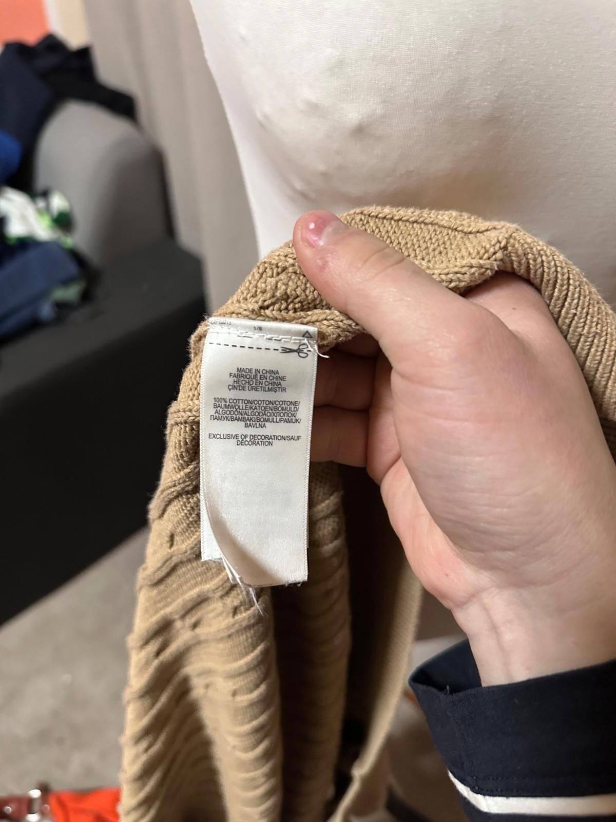 Polo Ralph Lauren Ralph Lauren Polo Camel Brown Cotton Cable Knit Cardigan XS Size XS / US 0-2 / IT 36-38 - 7 Thumbnail
