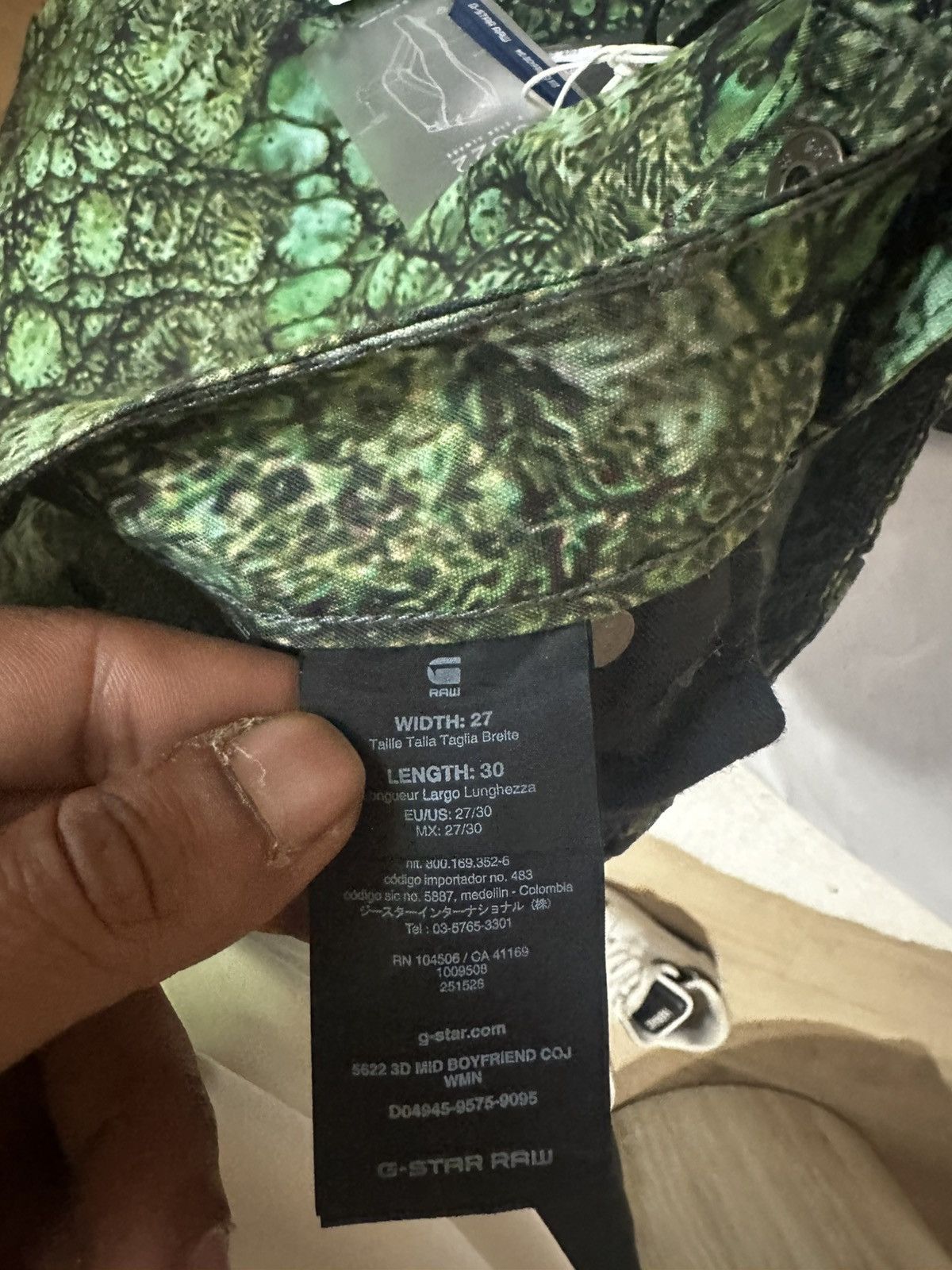 G-Star × Pharrell G-Star X Pharrell Williams Chinese Aligator Print Size 27" / US 4 / IT 40 - 5 Thumbnail