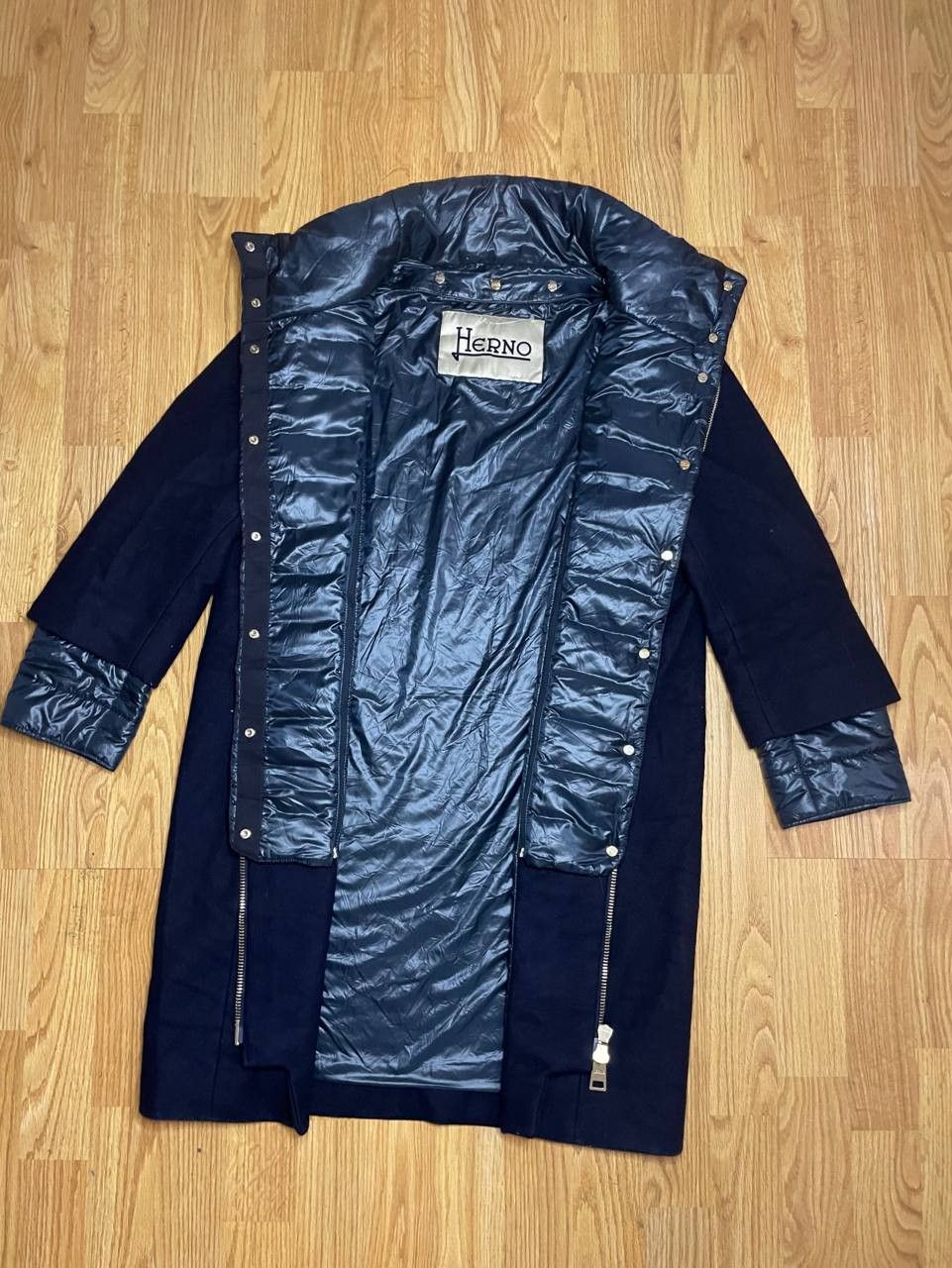 Herno Herno Wool Quilted Cocoon Coat Size S / US 4 / IT 40 - 4 Thumbnail