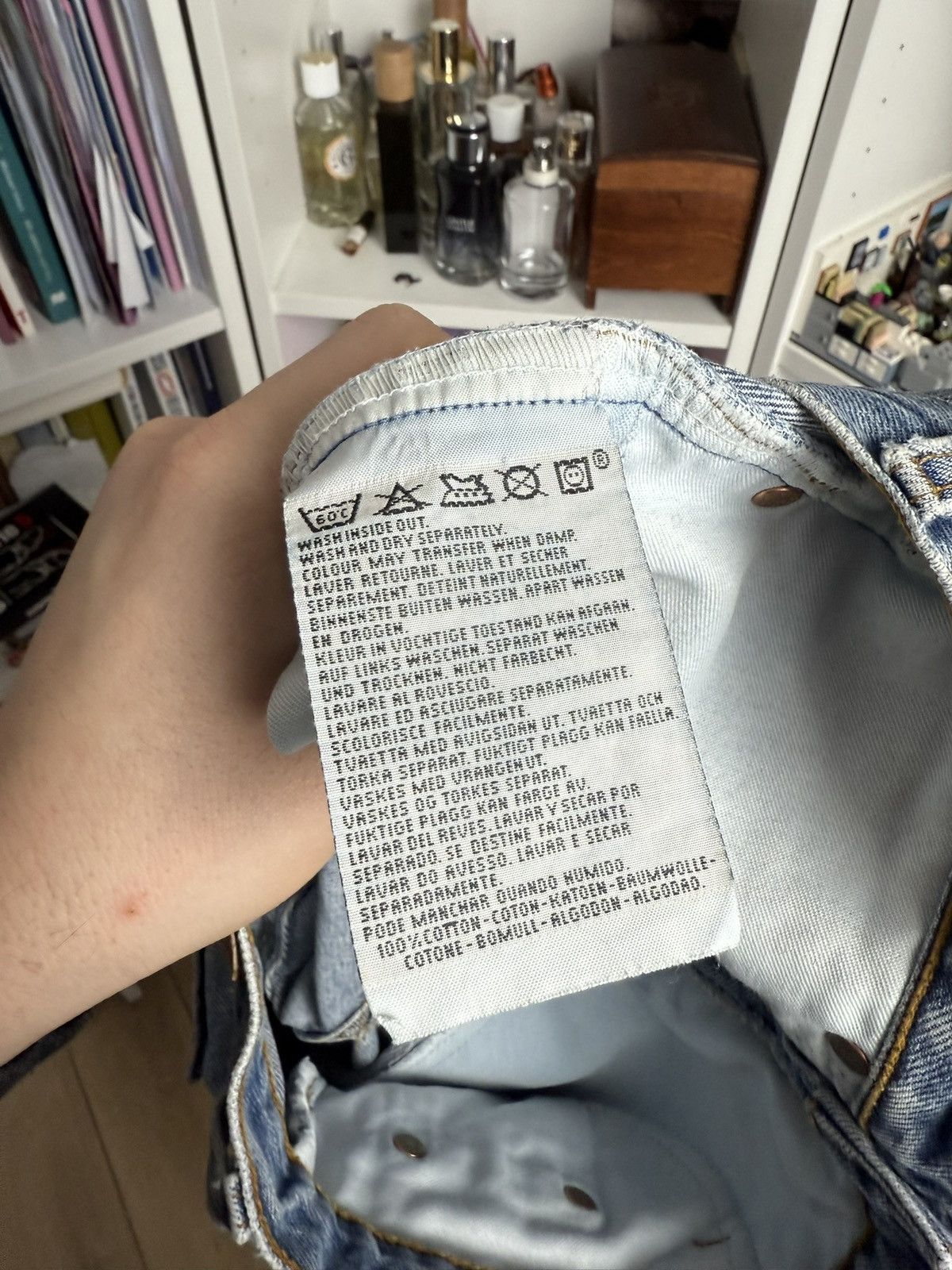 Levi's × Levi's Vintage Clothing × Vintage Vintage 90s Levis 882 denim pants 28x30 orange tab babyblue Size US 28 / EU 44 - 6 Thumbnail