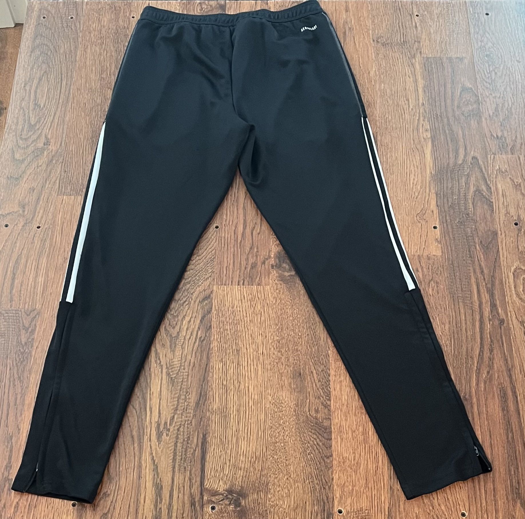 Adidas Adidas Primegreen Aeroready Track Pants Black White Stripes Size US 32 / EU 48 - 2 Thumbnail