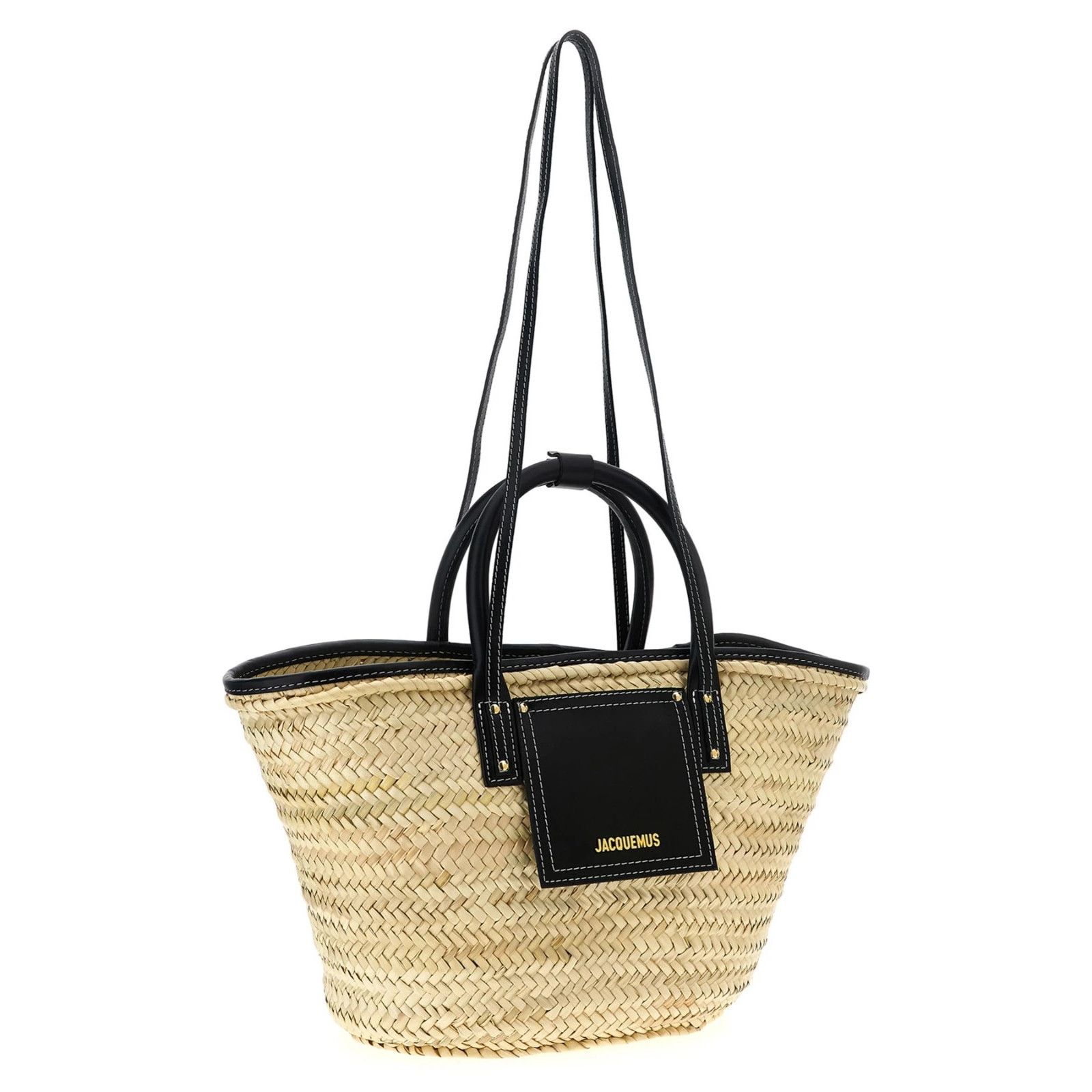 Jacquemus JACQUEMUS Le Panier Soli Black Top Handle Bag New & Authenti Size ONE SIZE - 4 Thumbnail