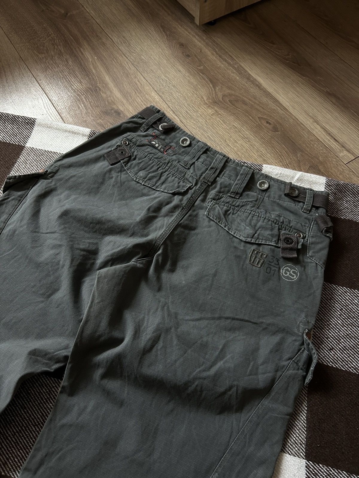 G-Star × Vintage Vintage G Star Raw mens cargo multi-pocket pants y2k Size US 30 / EU 46 - 3 Thumbnail