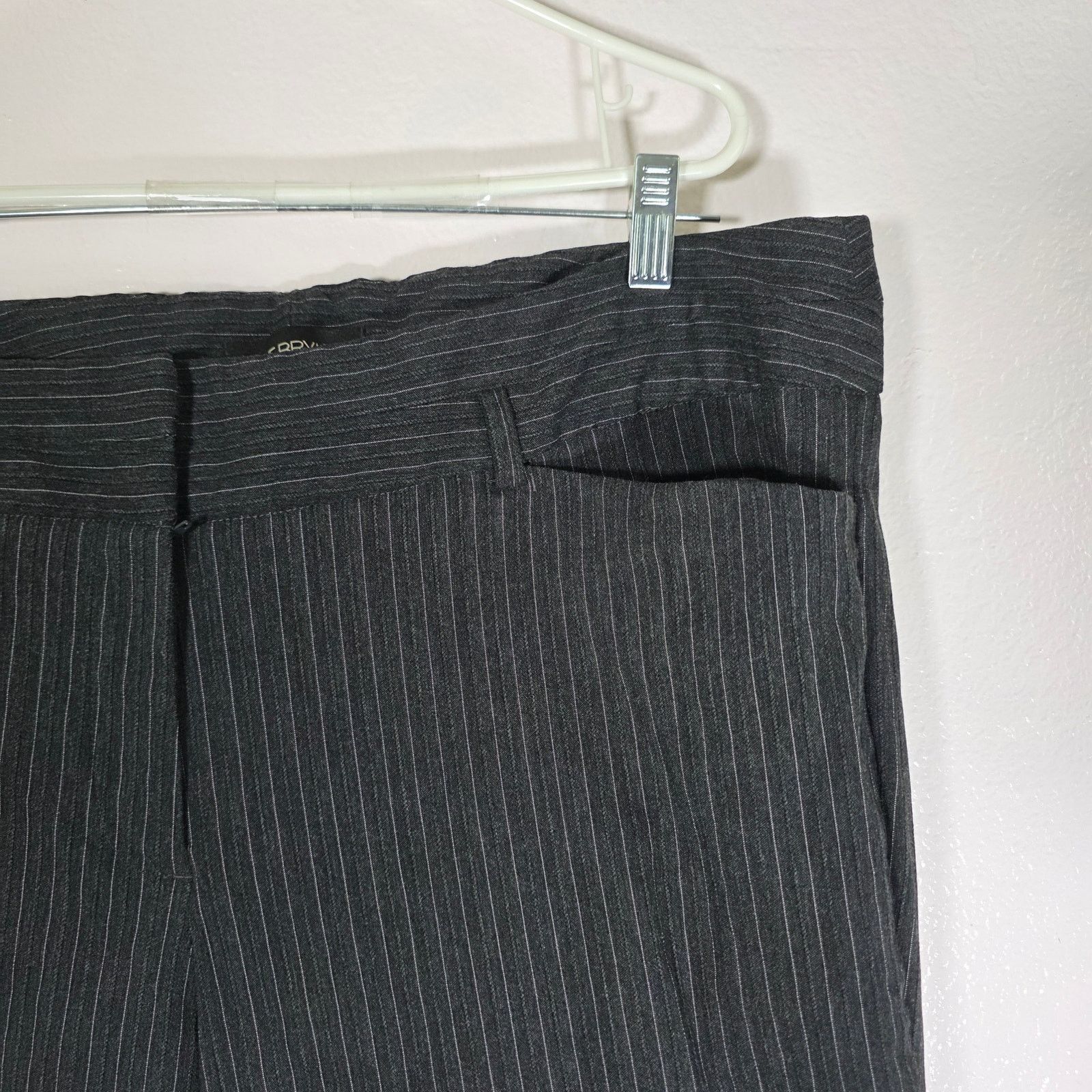 Other Lane Bryant Black Pinstripe Dress Pants Women’s Plus Size 20 Size 42" / US 20 - 2 Thumbnail