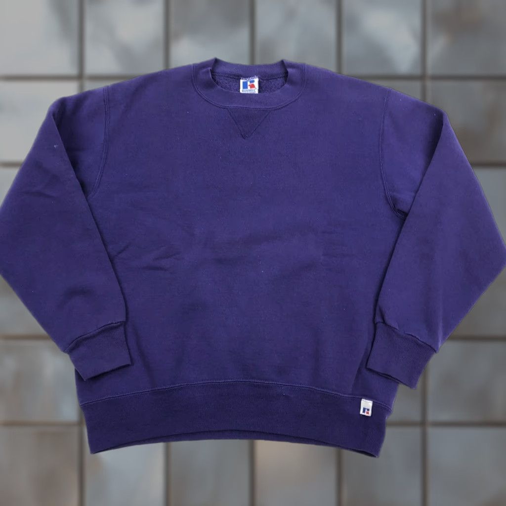 Russell Athletic VINTAGE Russell Athletic Sweatshirt Men M Purple Crewneck Pullover USA Made Sweatshirt Size US M / EU 48-50 / 2 - 1 Thumbnail