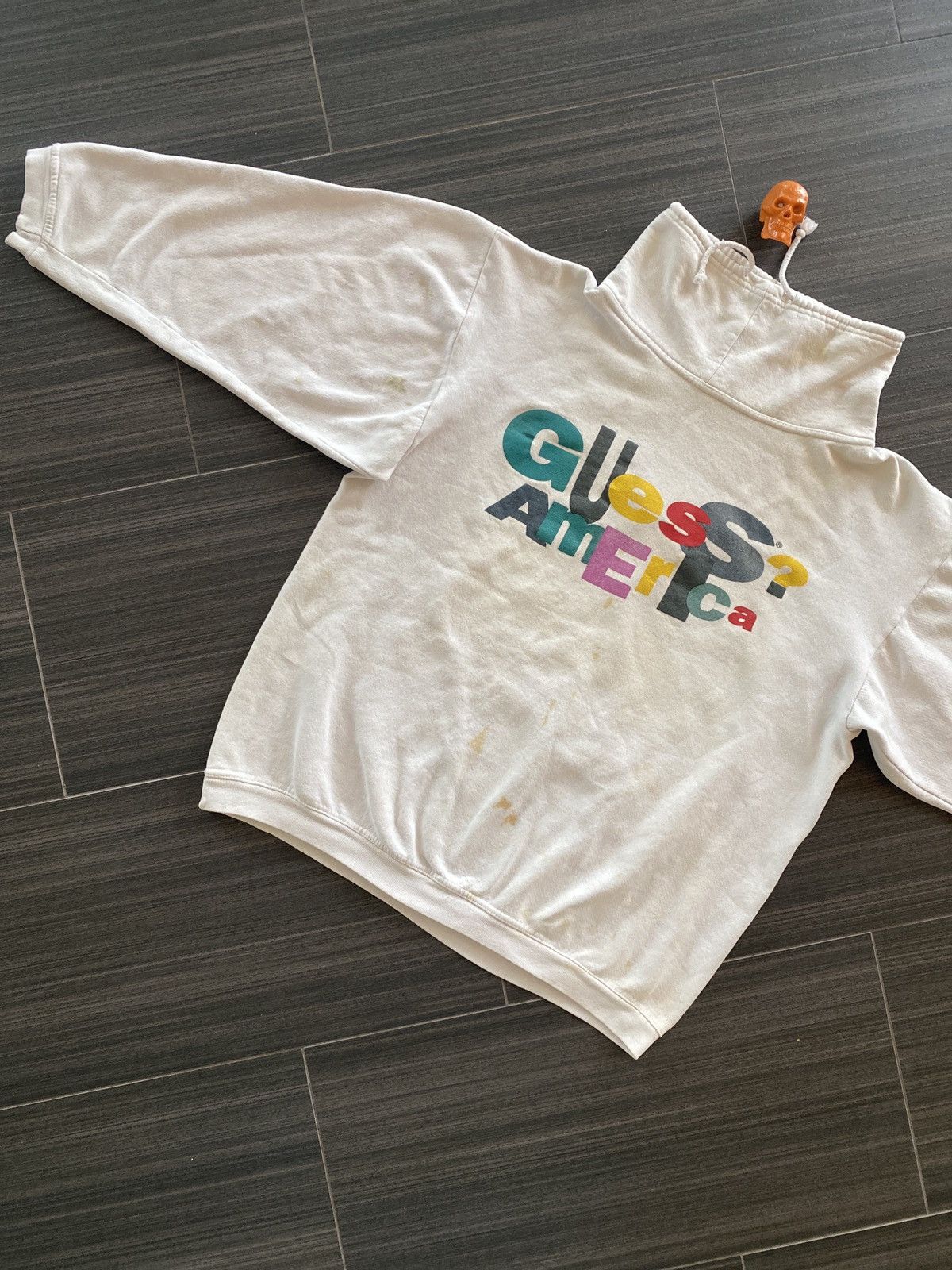 Guess × Vintage 90s Guess Sweatshirt L / XL Size US L / EU 52-54 / 3 - 2 Thumbnail