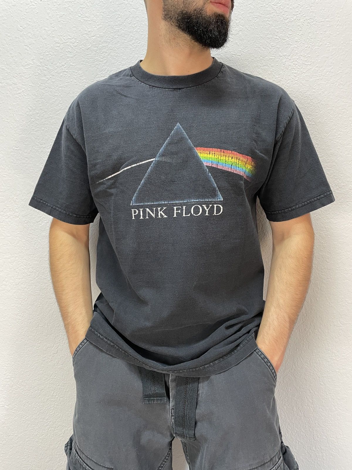 Band Tees Vintage Pink Floyd 1999 dark side of The moon Tee Rock Size US M / EU 48-50 / 2 - 1 Thumbnail