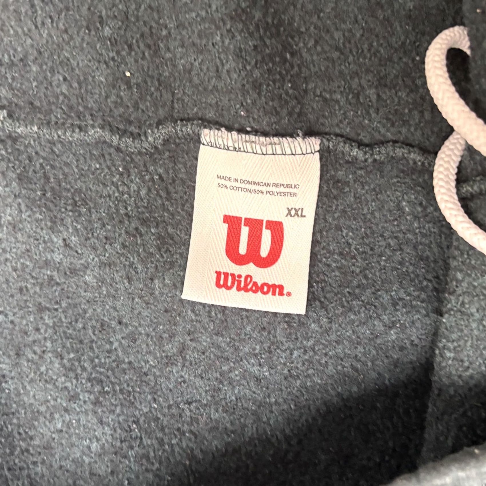Wilson VINTAGE? No. Wilson Sweatpants Mens 2XL Green Fleece Joggers Elastic Waist Pockets Athletic Size US 39 - 2 Thumbnail