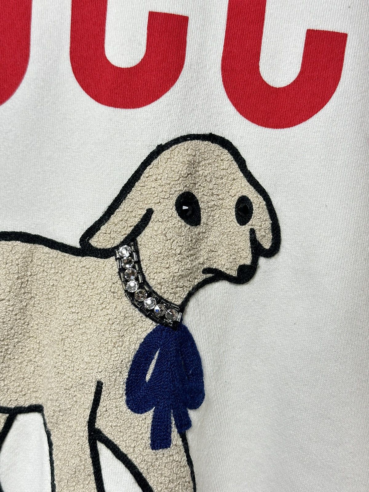 Gucci Gucci Lamb Logo White Sweatshirt Size US S / EU 44-46 / 1 - 4 Thumbnail