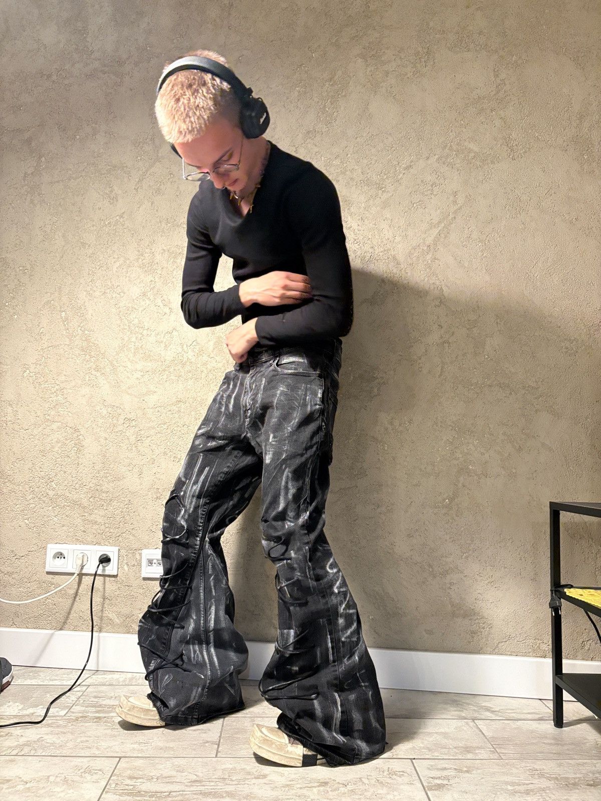 Japanese Brand custom laces bootcut jeans Size US 30 / EU 46 - 5 Thumbnail