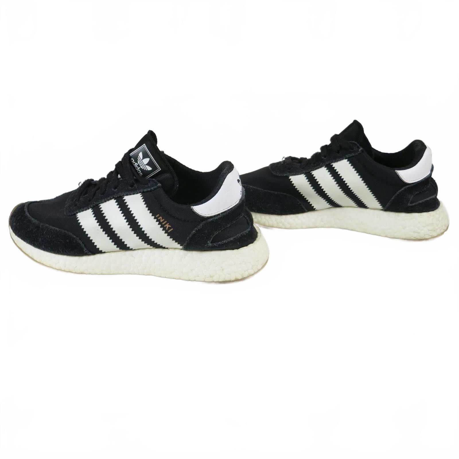 Adidas Men's 9 adidas Iniki Black and White Running Shoes Size US 9 / EU 42 - 5 Thumbnail