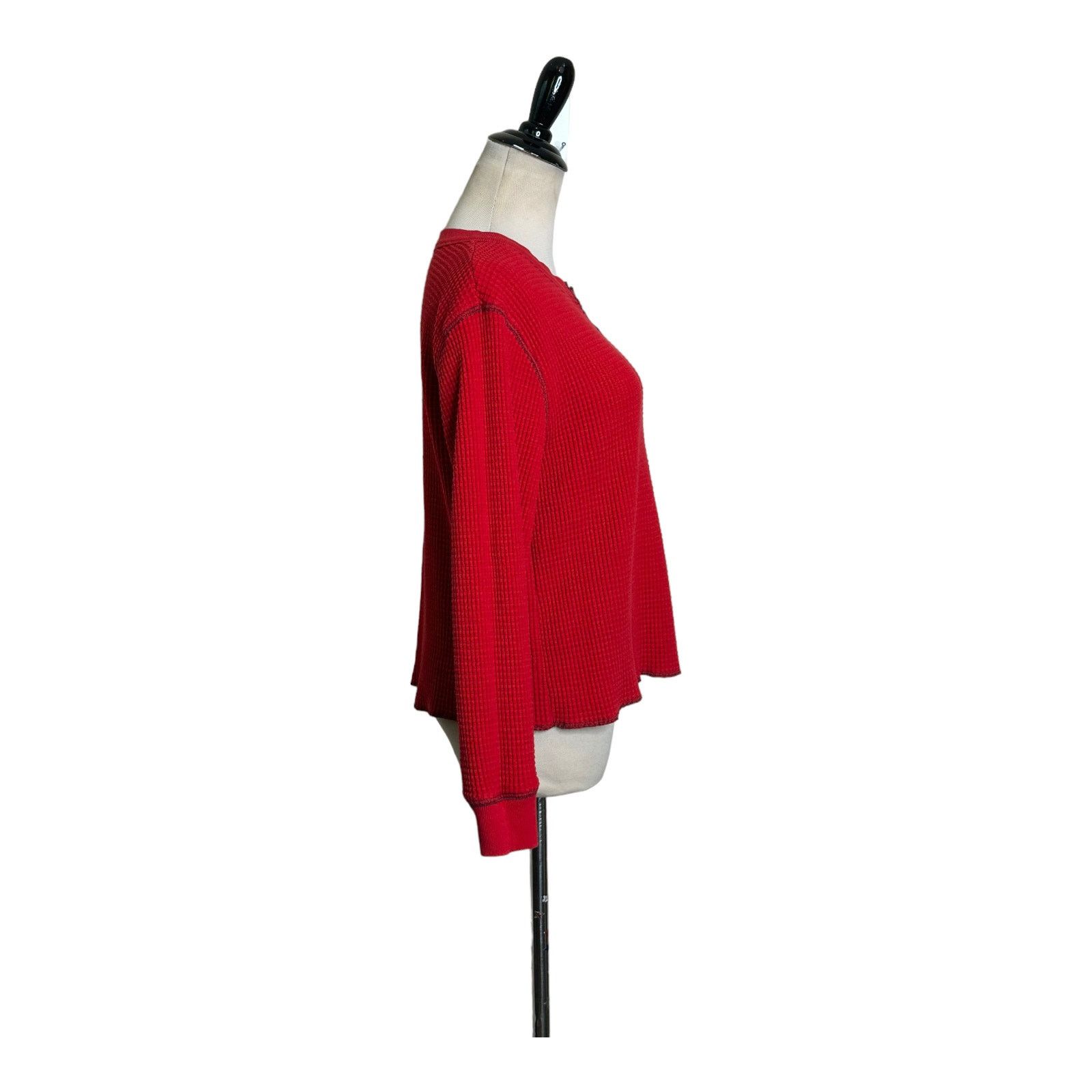 Madewell Madewell red waffled long sleeves sweatshirt size small Size S / US 4 / IT 40 - 7 Thumbnail