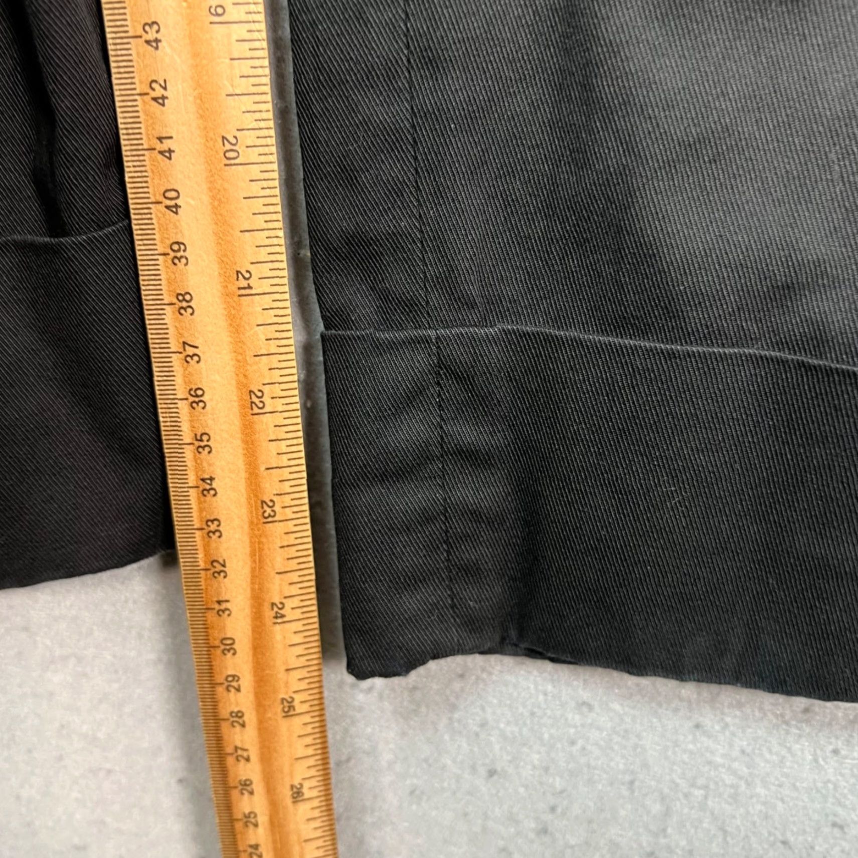 Jil Sander Jil Sander Womens Pants 29 Black Tailored Cotton w/ Cuff Made In Italy Size 29" - 6 Thumbnail