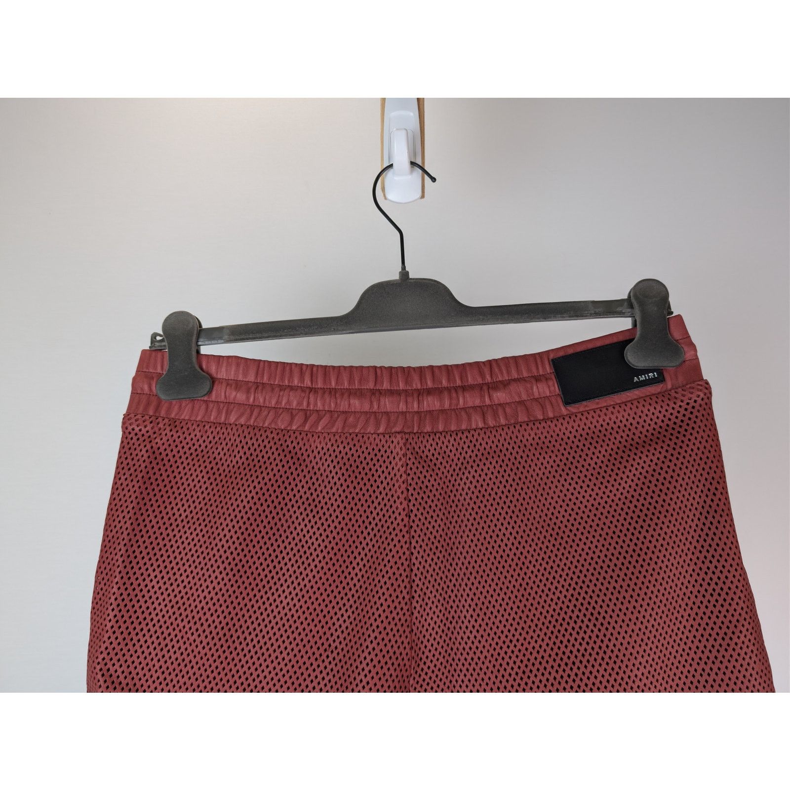 Amiri o1rshd1 MA Perforated Leather Shorts in Sun Dried Tomato Size US 32 / EU 48 - 13 Thumbnail
