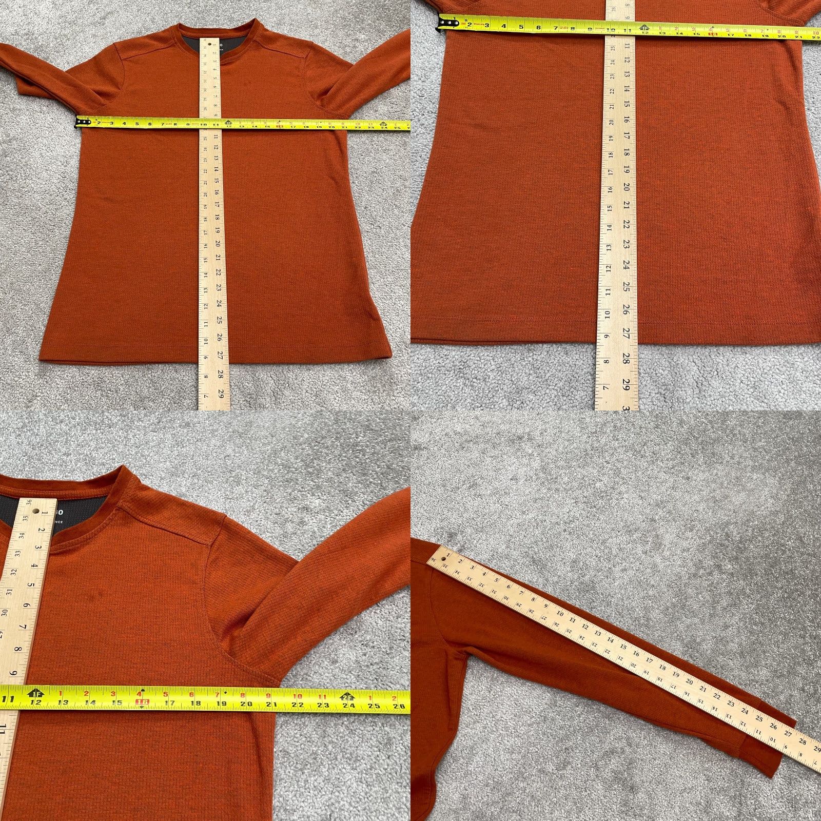 Vintage 01. Algo Sweatshirt Men M Tall Brown Quick Dry Moisture Wicking Performance Crew Size US M / EU 48-50 / 2 - 8 Thumbnail