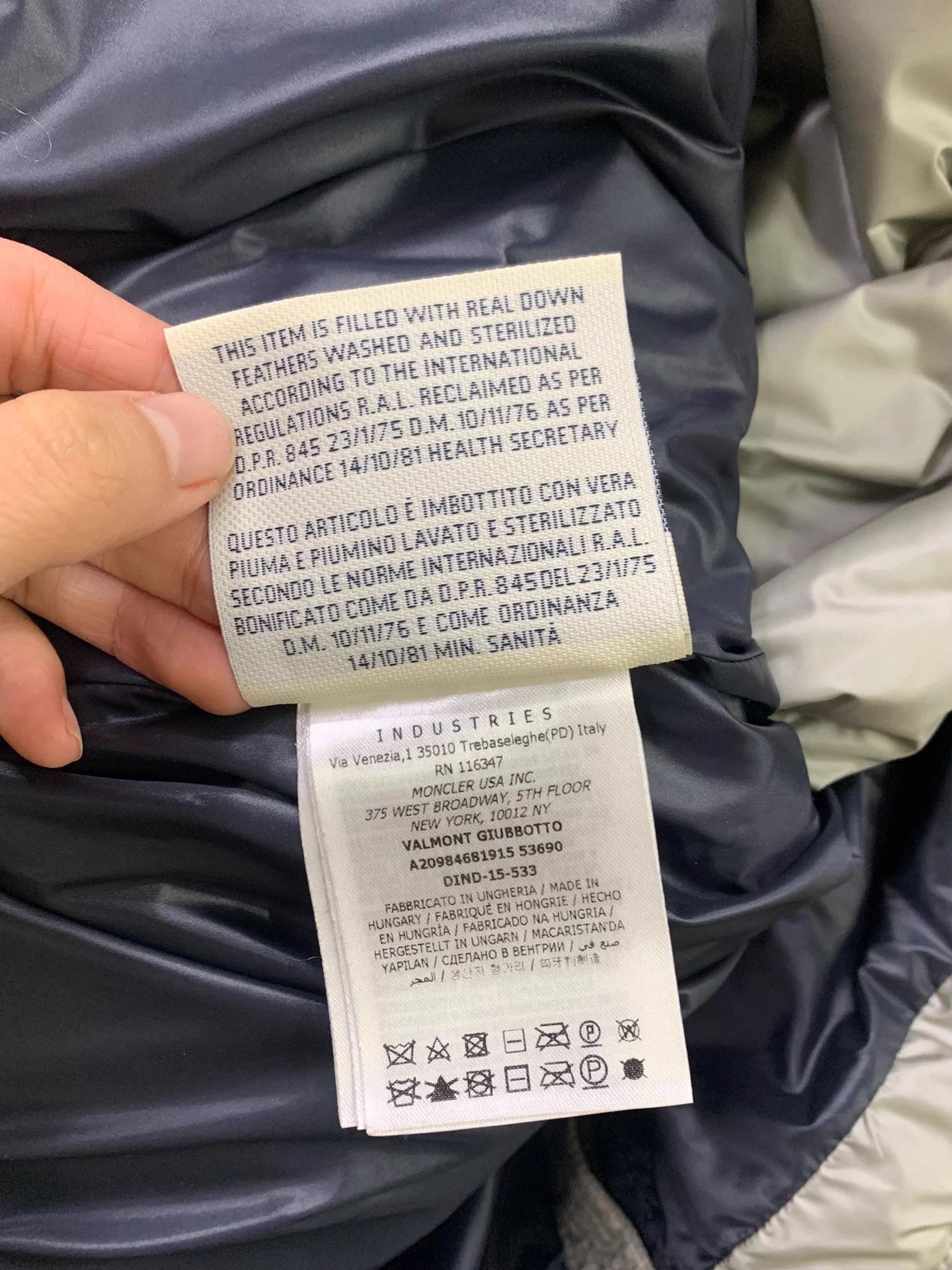 Moncler Moncler Silver Gray Lamb Wool Paneled Down Jacket Size 2 New Size XS / US 0-2 / IT 36-38 - 8 Thumbnail