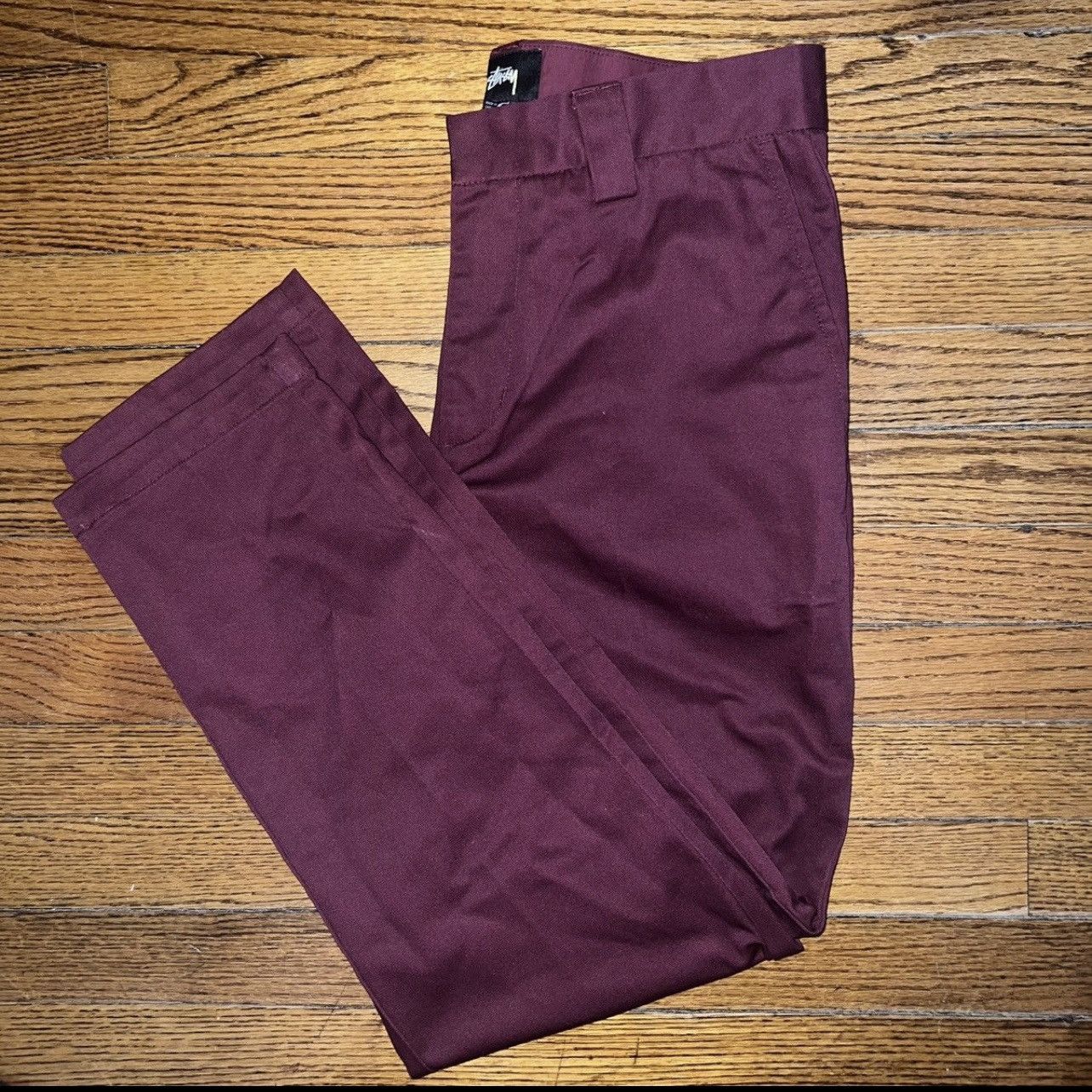 Stussy Stussy Hank Pants Trousers Wine Maroon 116341 New Size: 30 Size US 30 / EU 46 - 1 Thumbnail