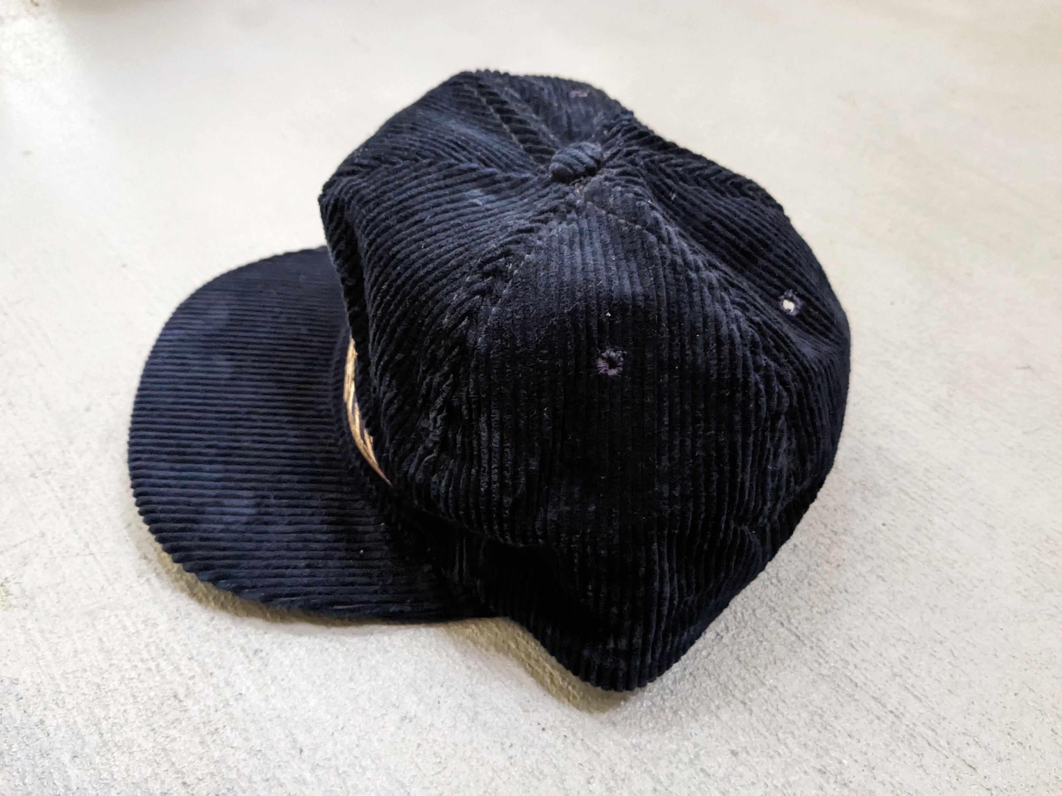 Vintage Vintage Ghirardelli Hat Corduroy Navy Blue USA Cap Size ONE SIZE - 7 Thumbnail