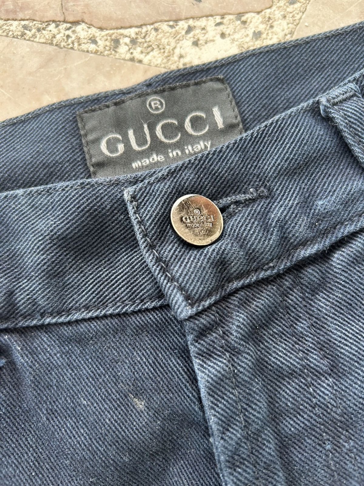 Gucci Gucci Vintage Straight Cut Dark Blue Denim Size US 30 / EU 46 - 5 Thumbnail