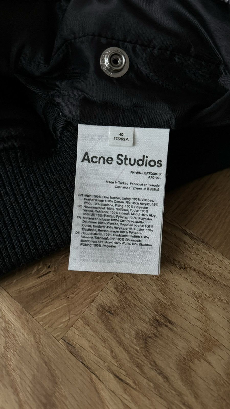 Acne Studios Acne Studios Leather Bomber Size L / US 10 / IT 46 - 7 Thumbnail