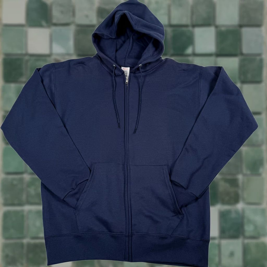 Hanes Hanes Hoodie Mens Small Blue Ultimate Cotton Full Zip Sweatshirt Fleece Size US S / EU 44-46 / 1 - 1 Thumbnail